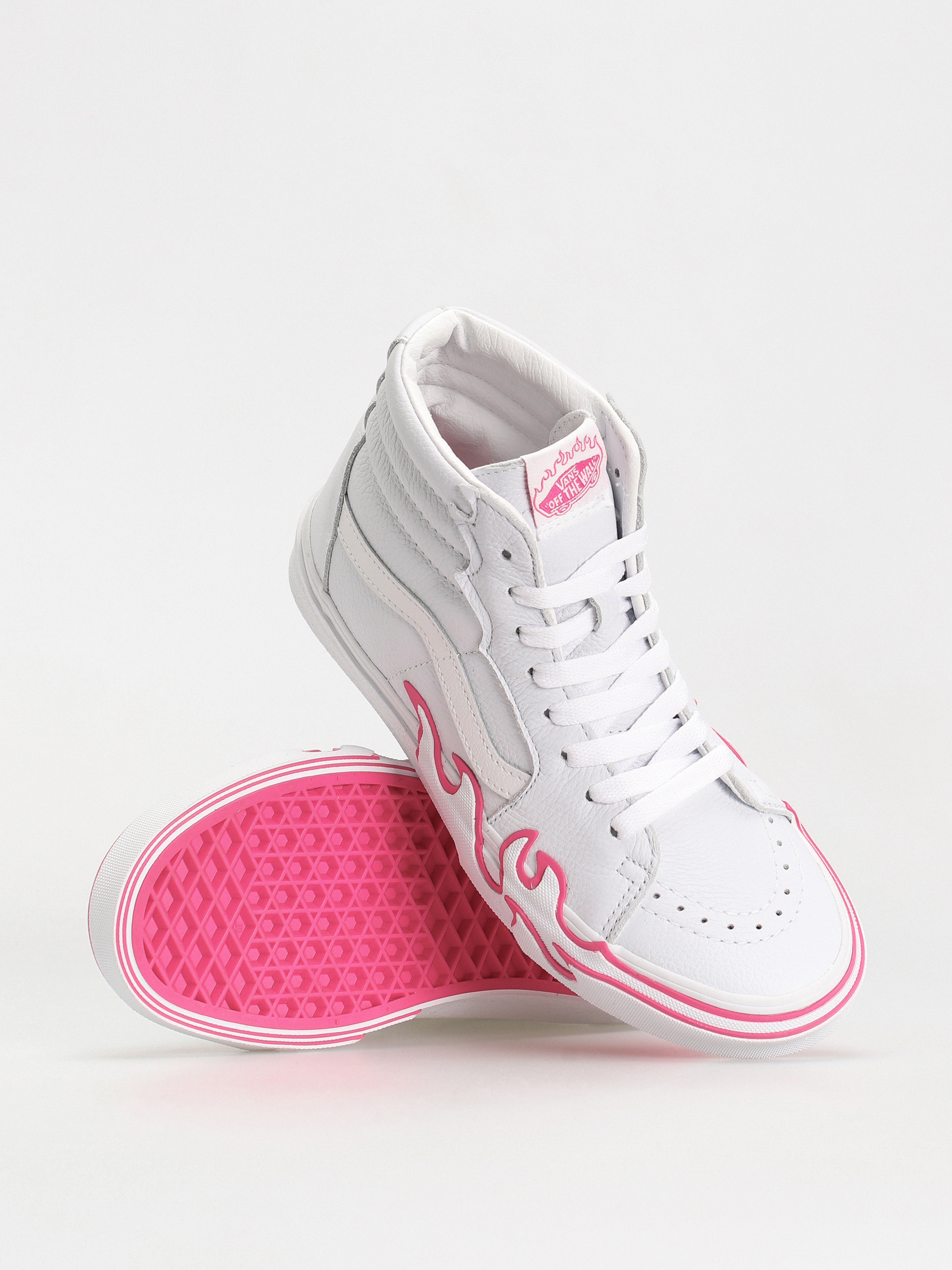 Boty Vans Sk8 Hi Flame (pop pink glo)