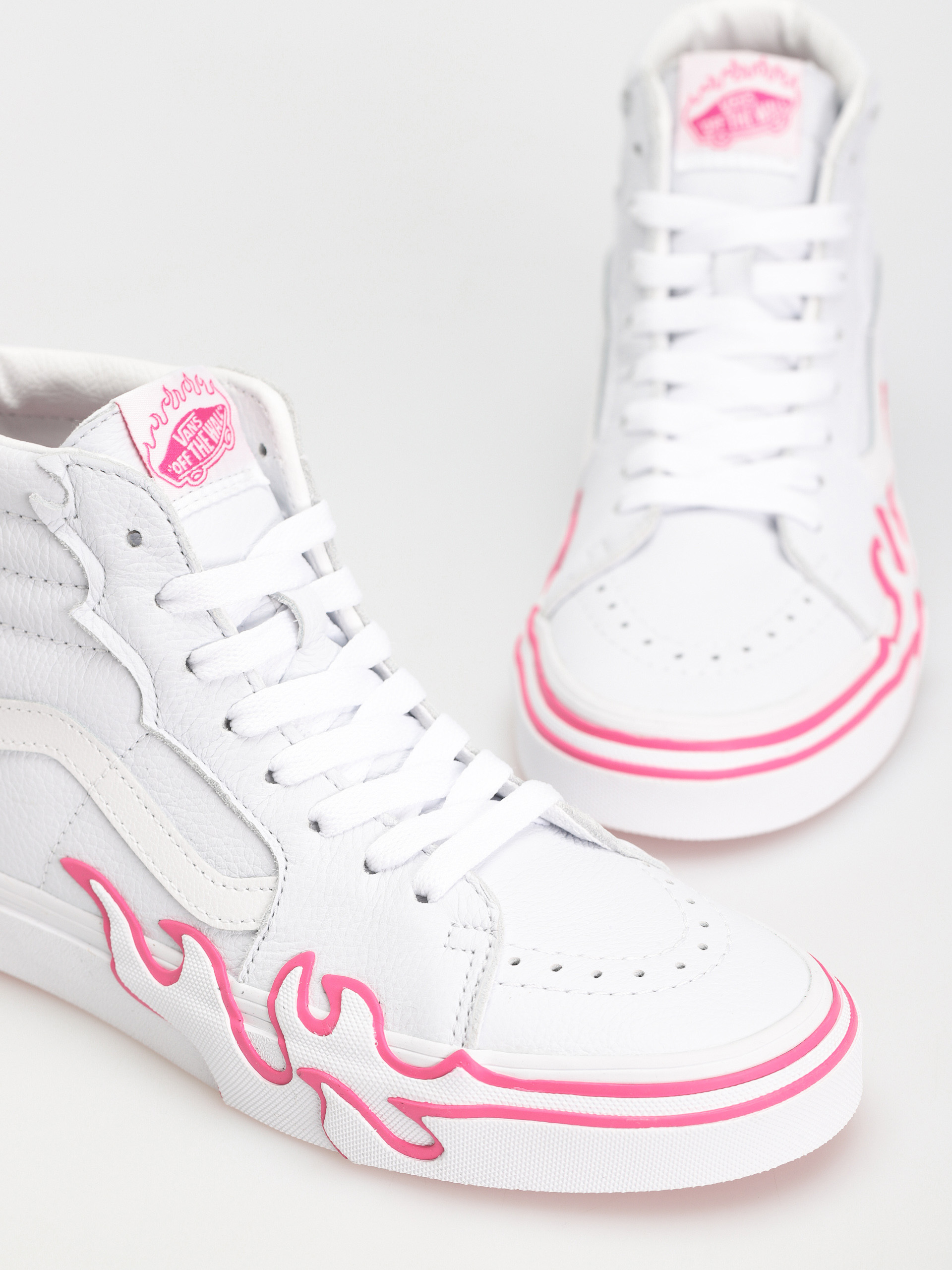 Boty Vans Sk8 Hi Flame (pop pink glo)