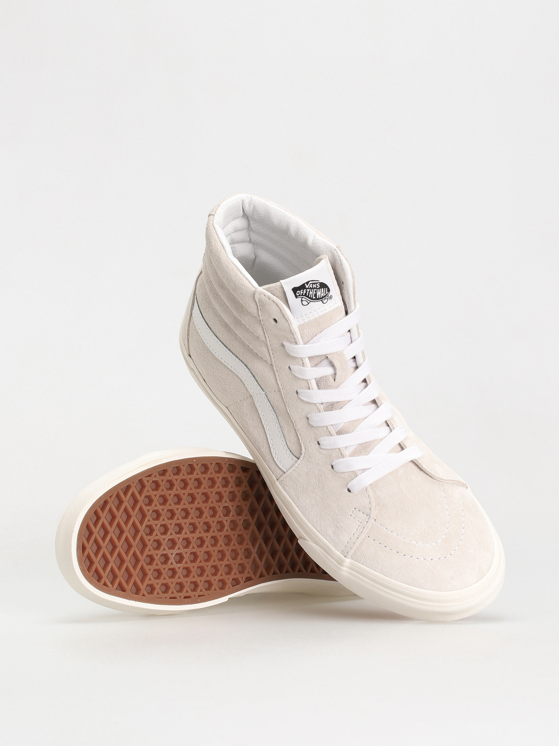 Boty Vans Sk8 Hi (pig suede blanc de blanc)