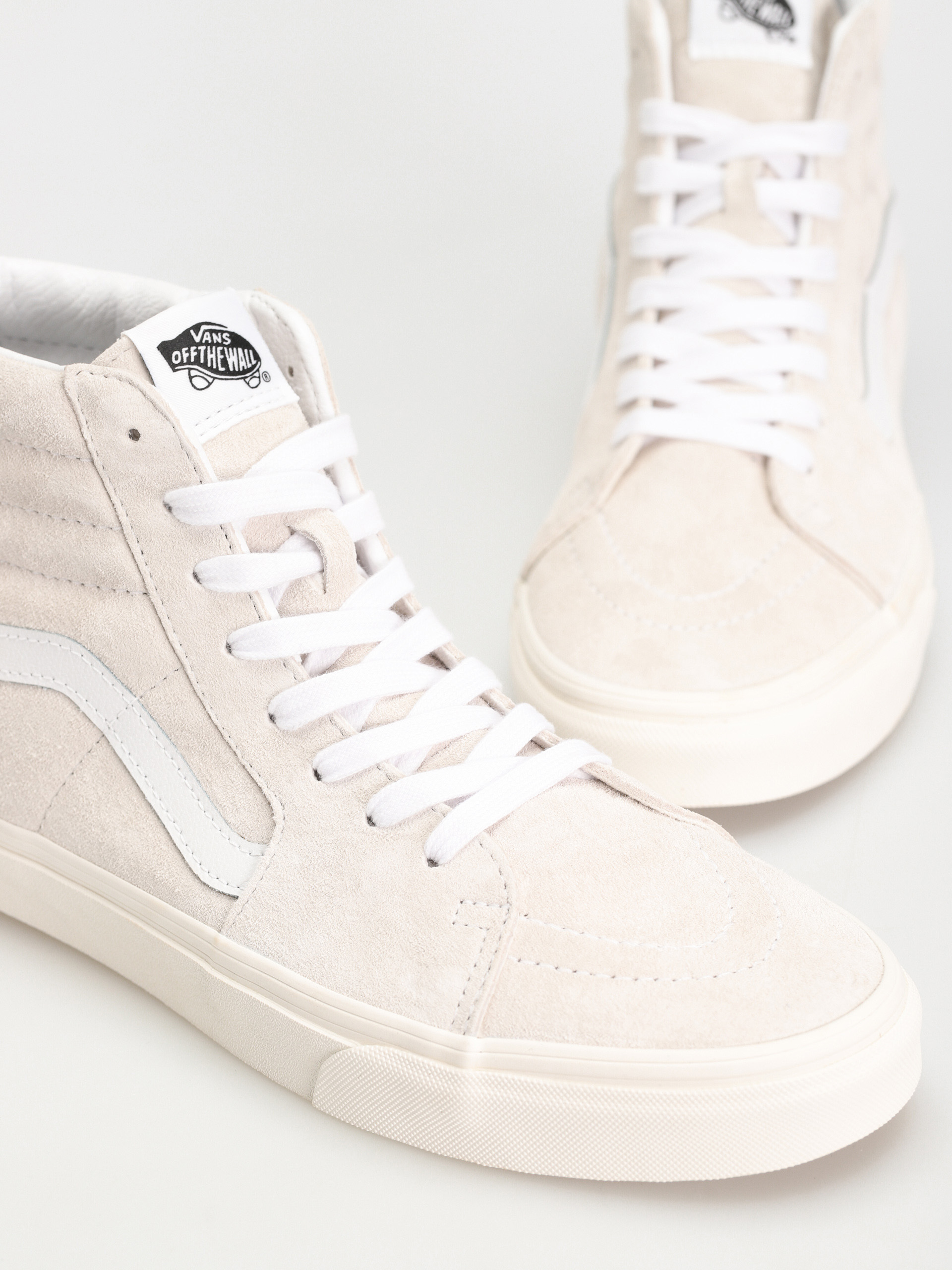 Boty Vans Sk8 Hi (pig suede blanc de blanc)