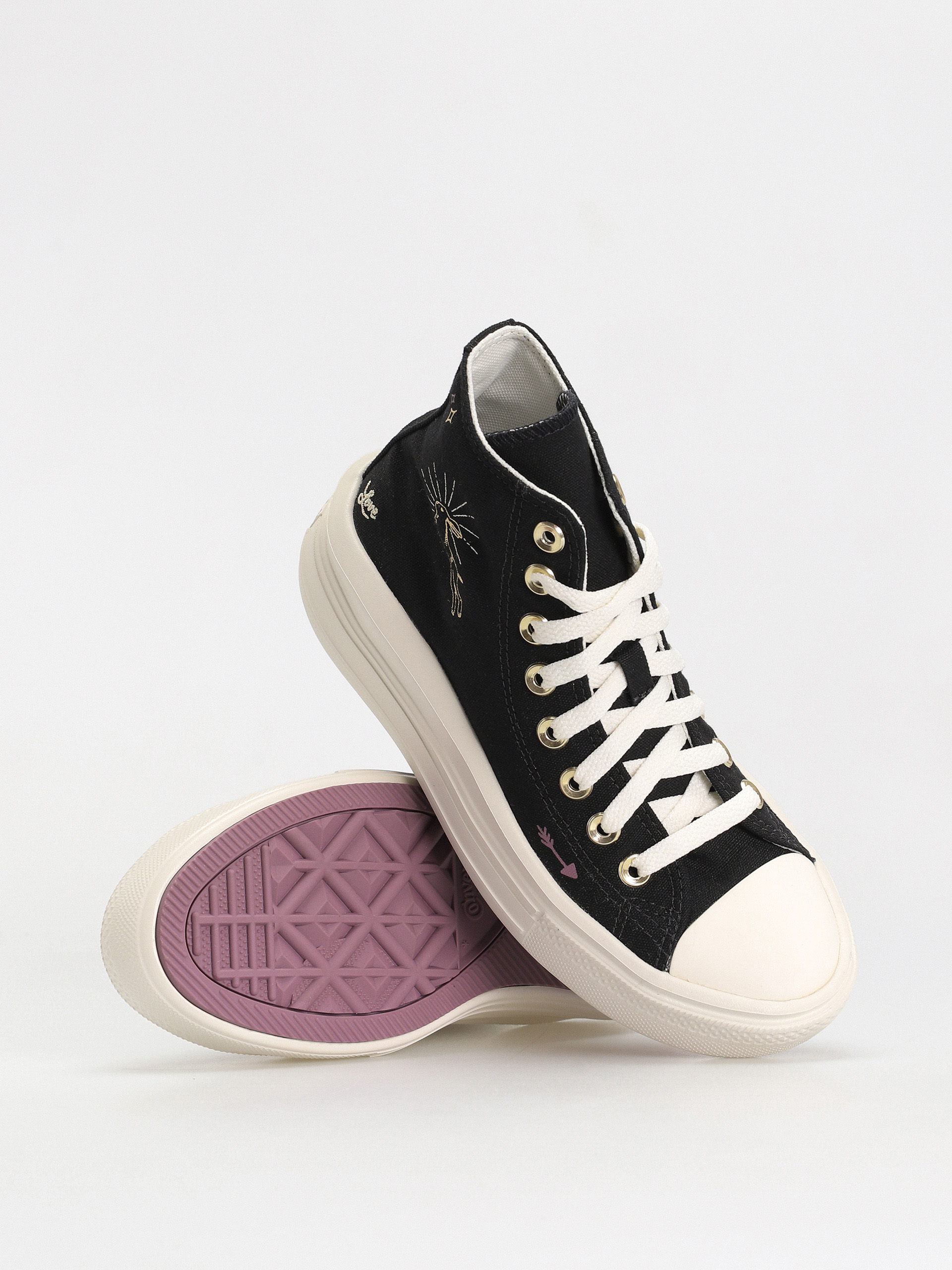 Boty Converse Chuck Taylor All Star Move Hi Wmn (black/dreamy dahlia/egret)