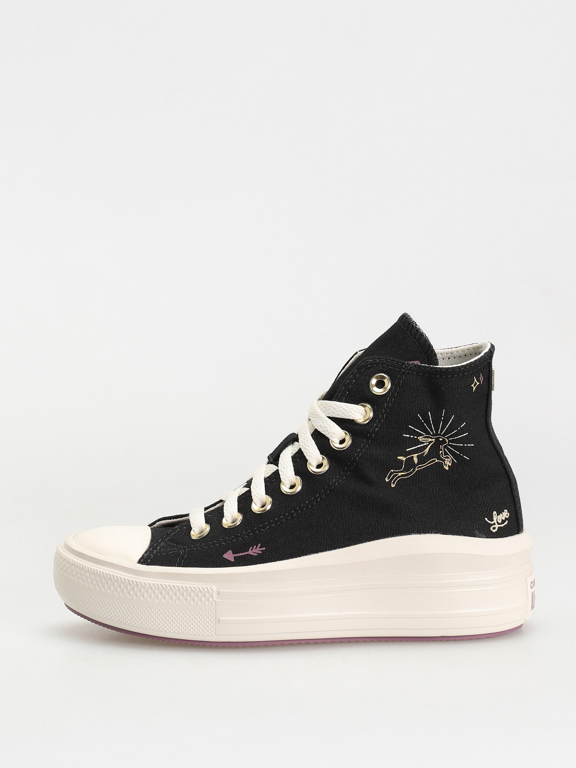 Boty Converse Chuck Taylor All Star Move Hi Wmn (black/dreamy dahlia/egret)