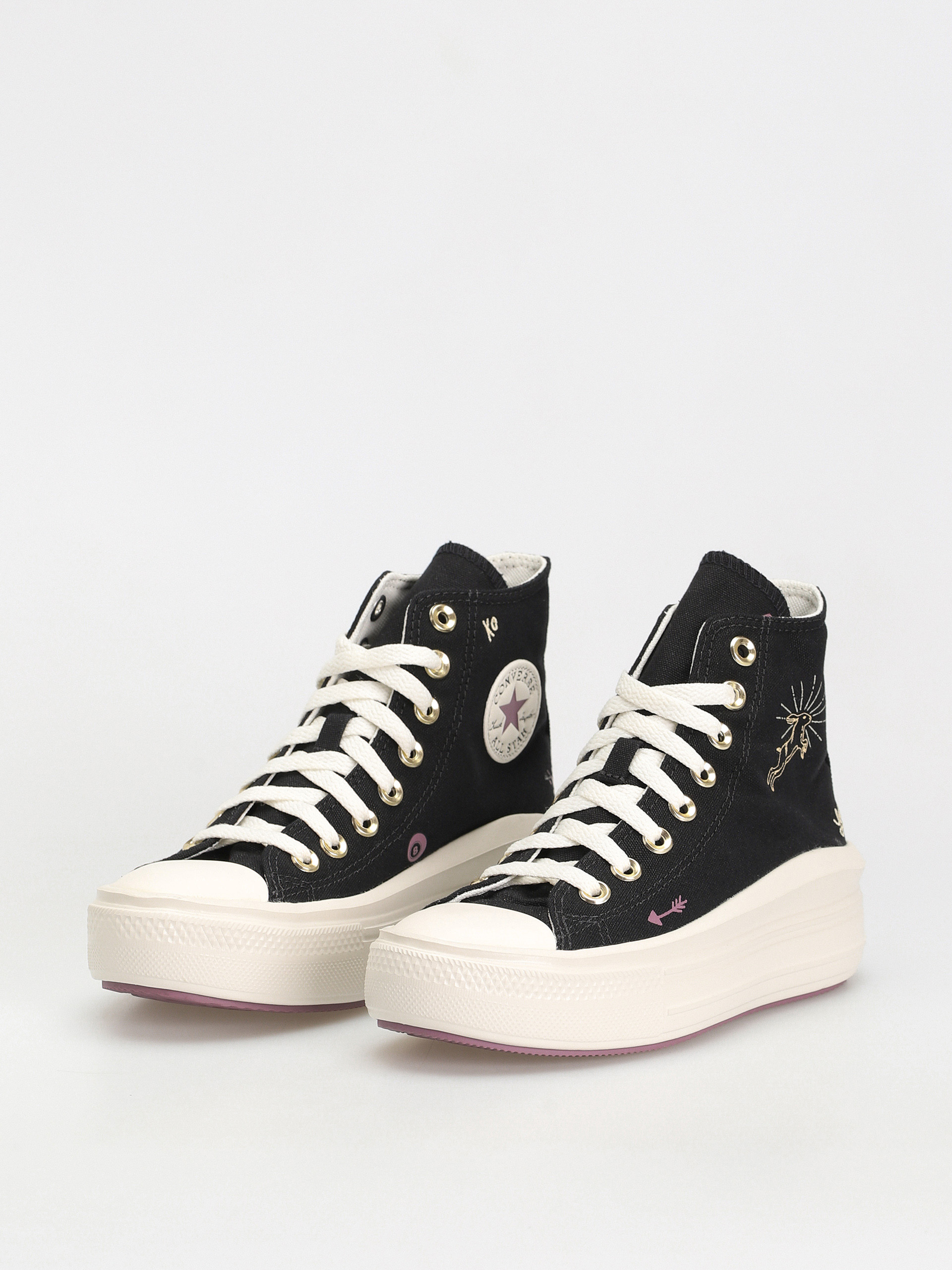 Boty Converse Chuck Taylor All Star Move Hi Wmn (black/dreamy dahlia/egret)