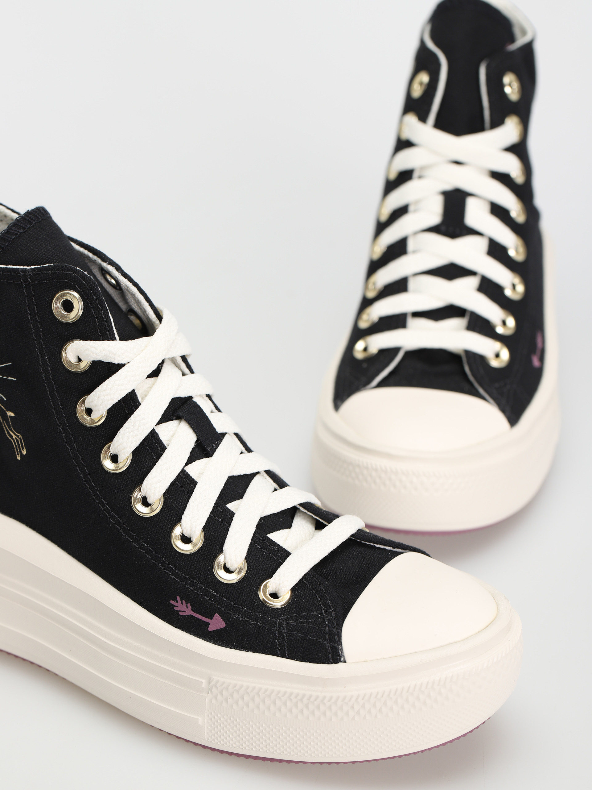 Boty Converse Chuck Taylor All Star Move Hi Wmn (black/dreamy dahlia/egret)