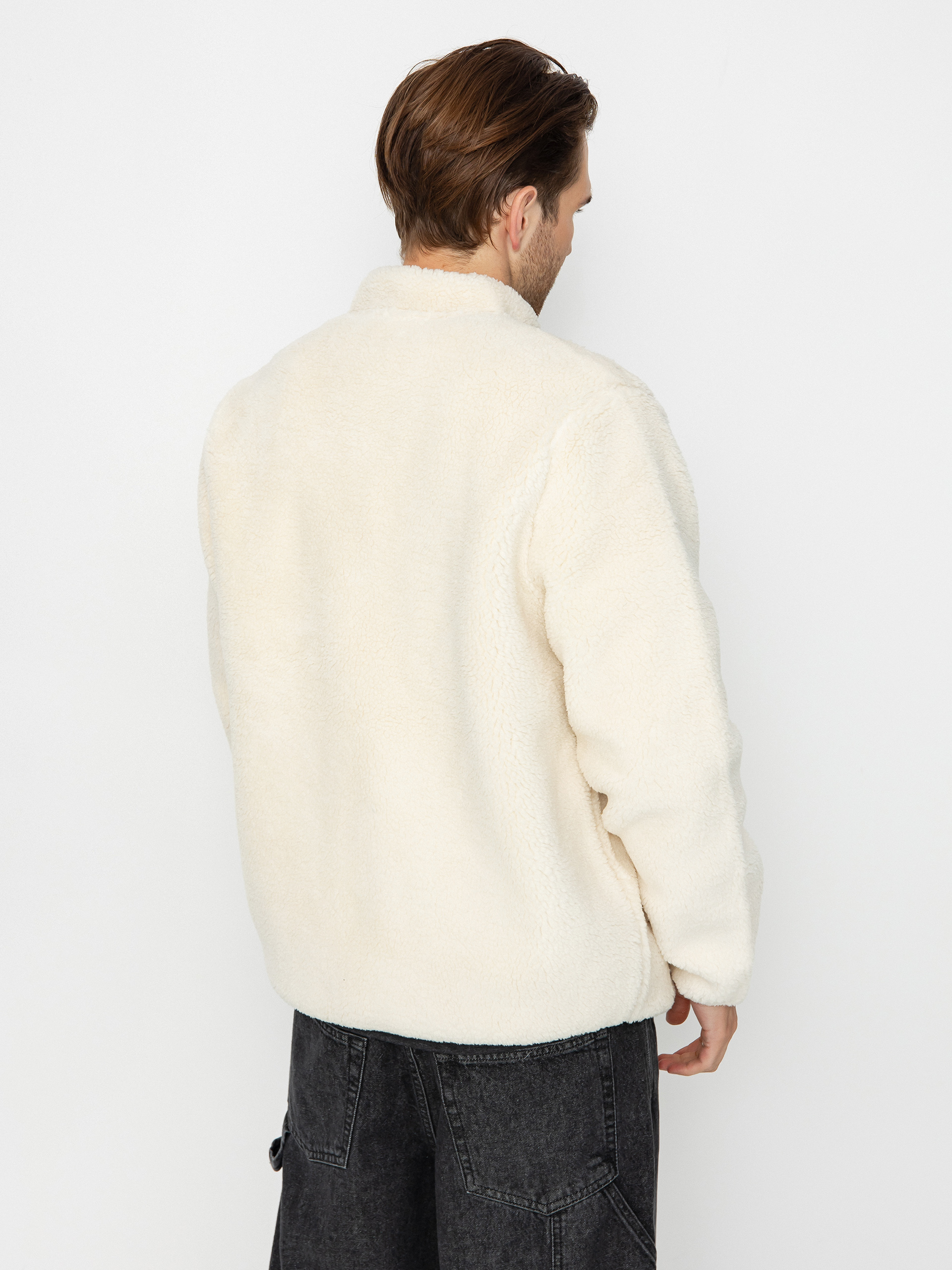 Pánský Mikina s kapucí Volcom Muzzer Fuzzar Zip (dirty white)