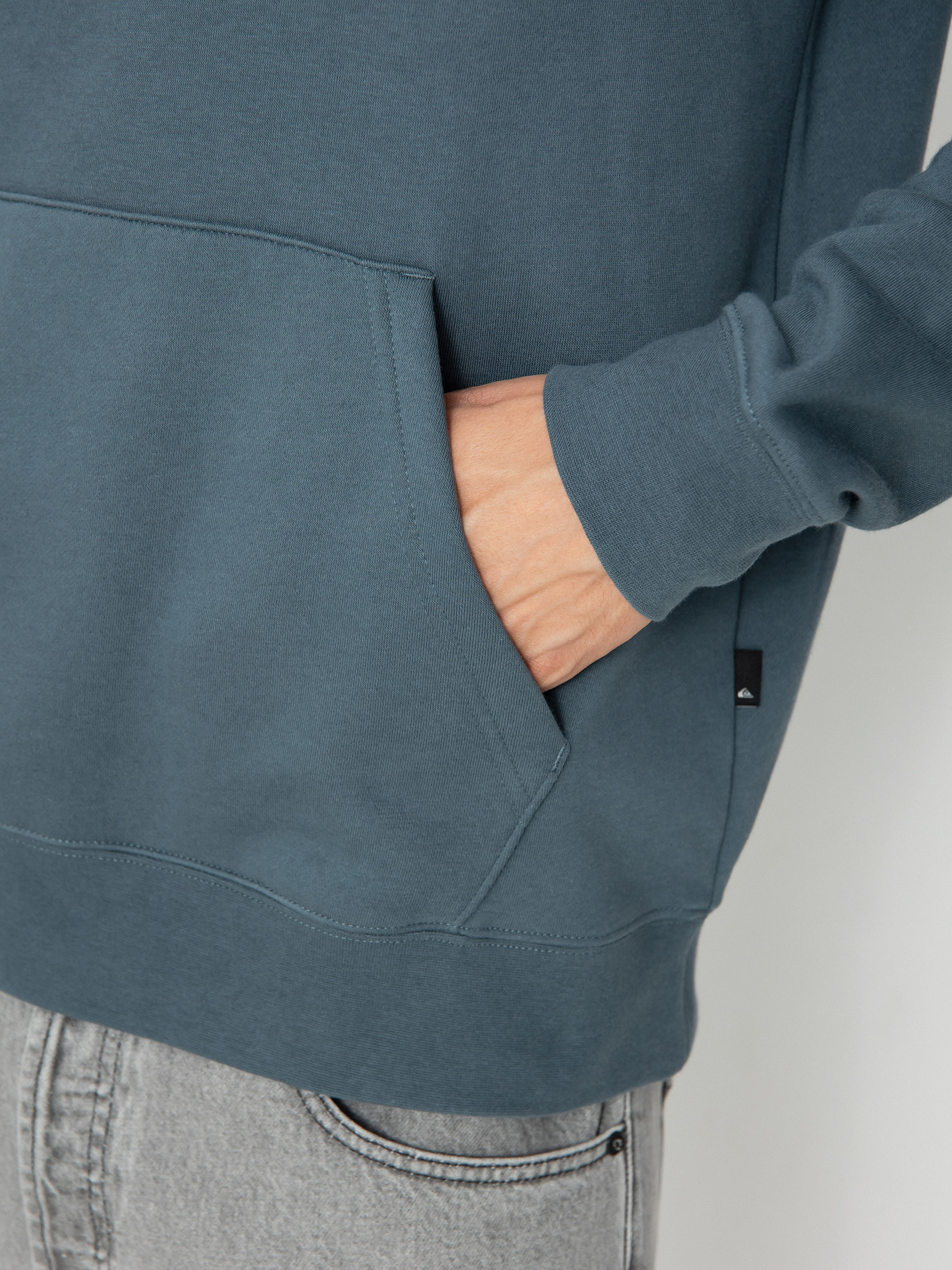 Mikina s kapucí Quiksilver Clean Circle HD (dark slate)