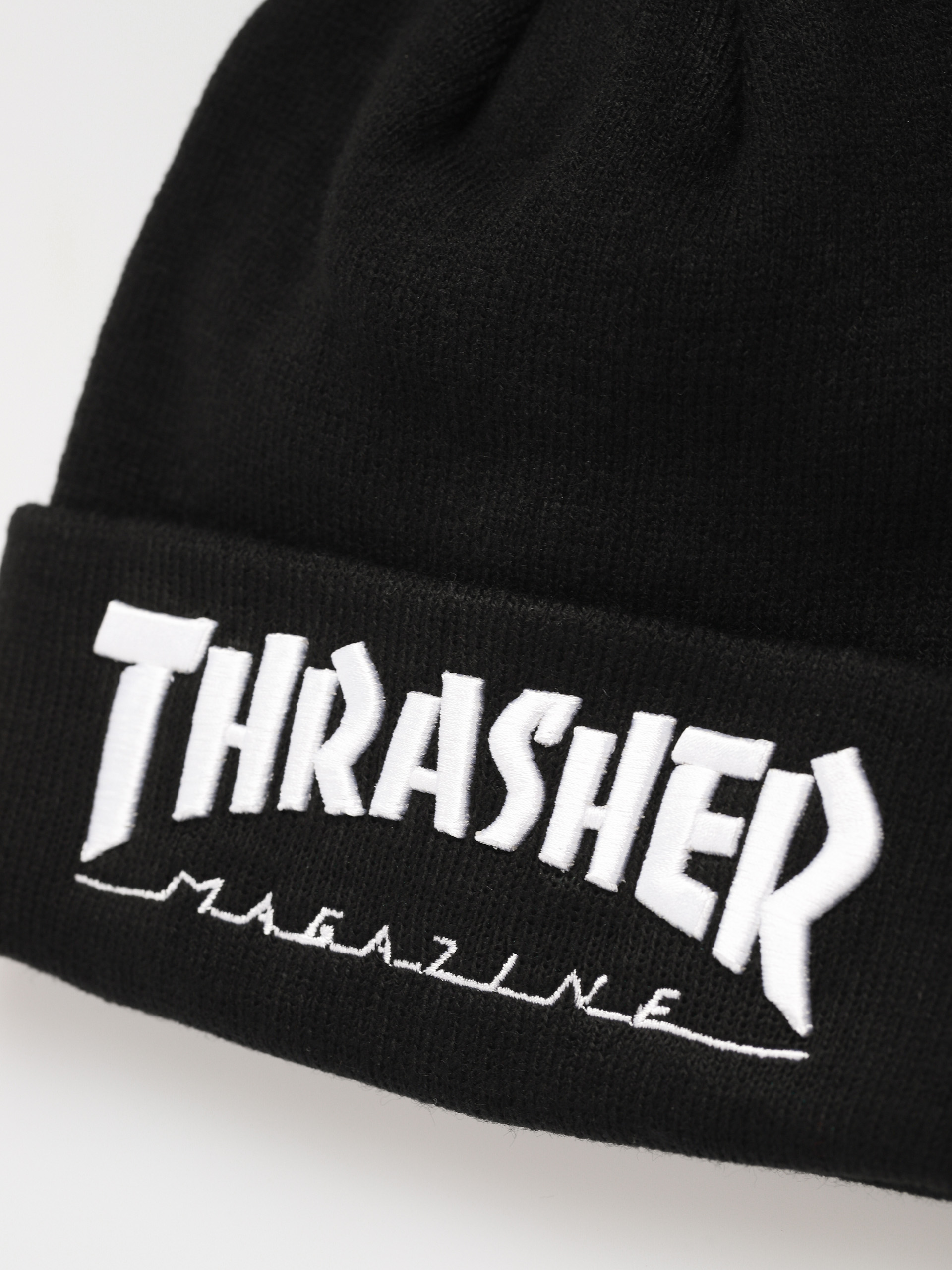 Čepice Thrasher Embroidered Logo (black/white)