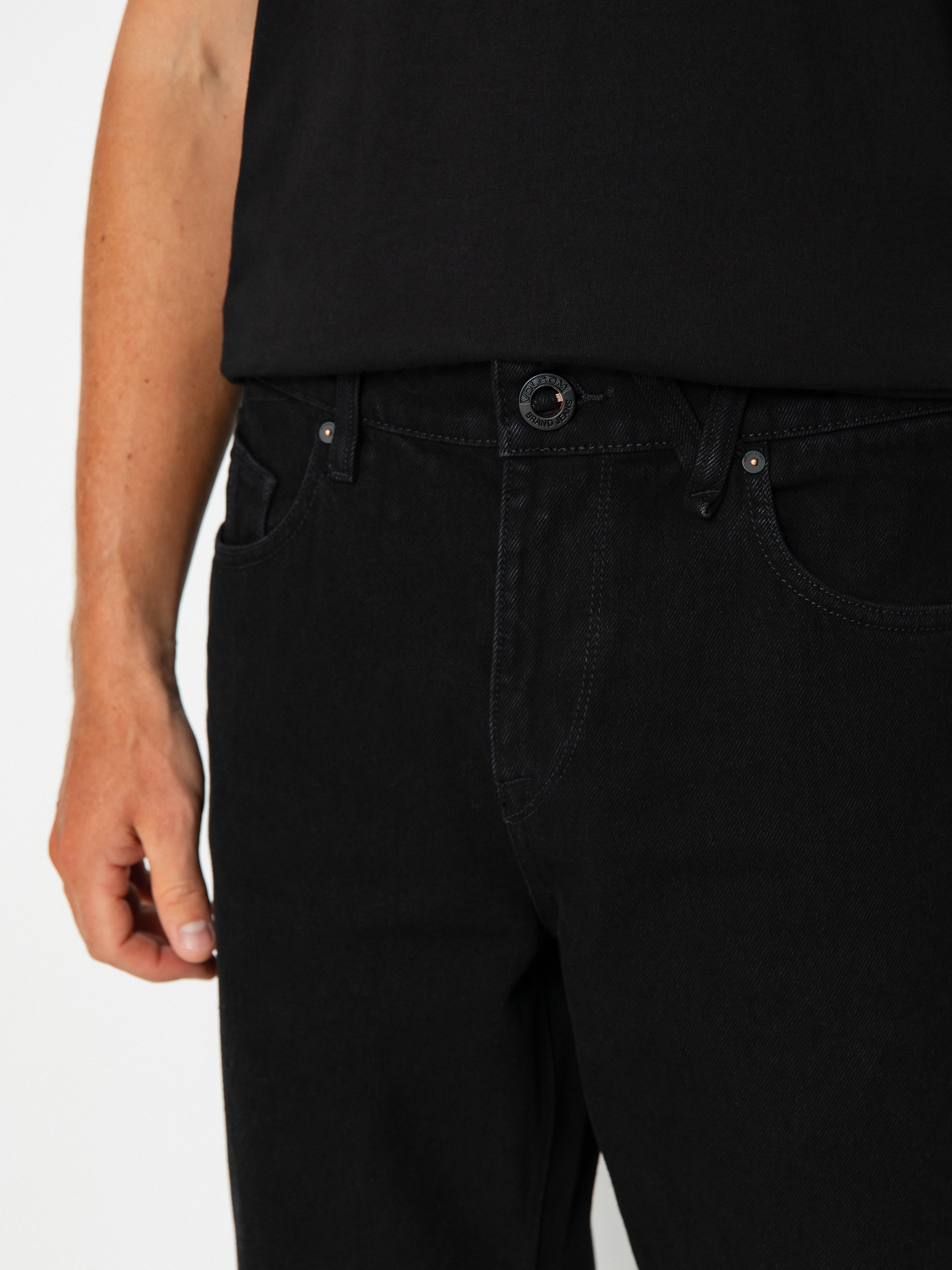 Kalhoty Volcom Modown Tapered Denim (black)