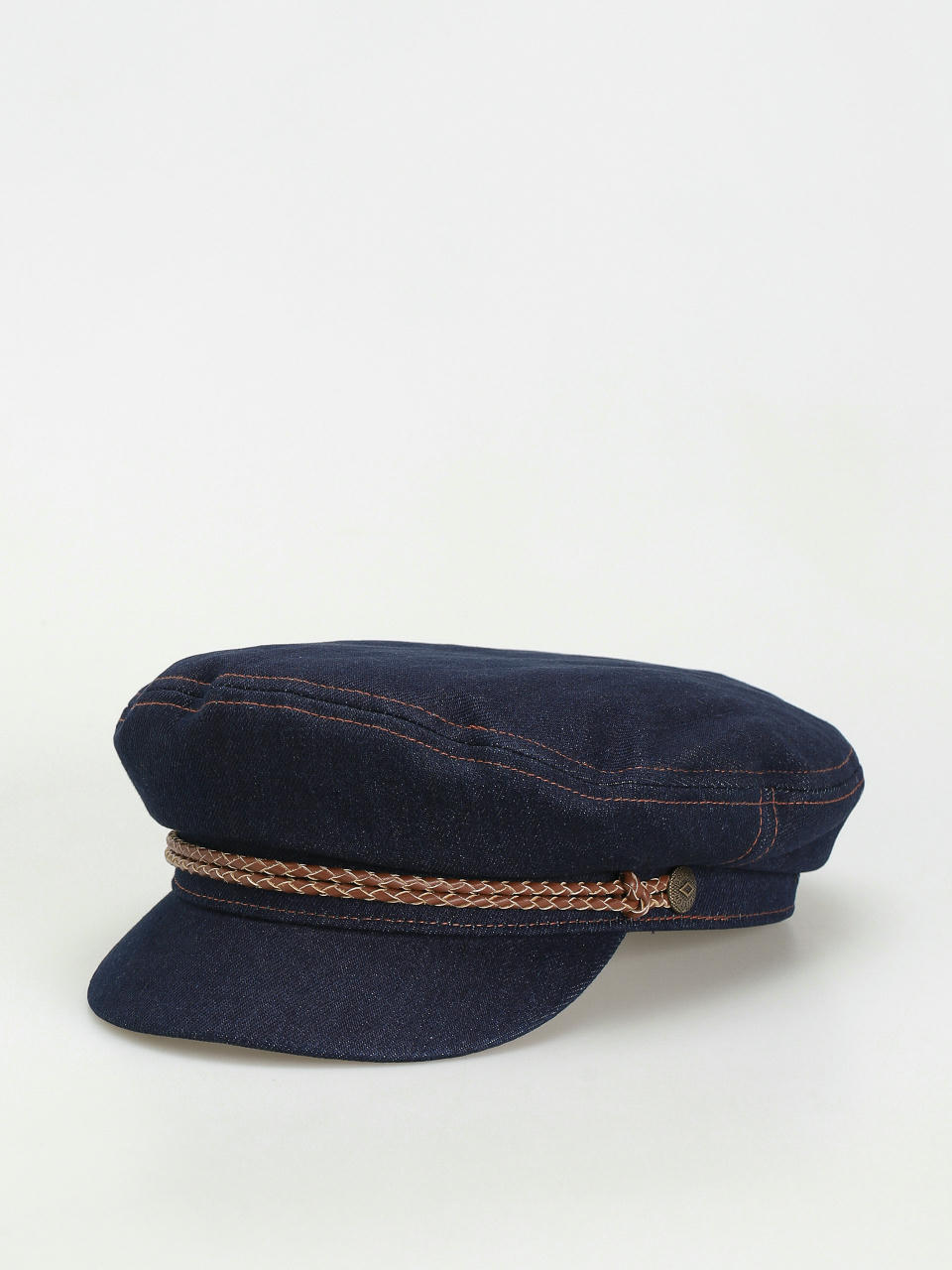 Klobouk s kšiltem Brixton Fiddler Cap (washed denim)