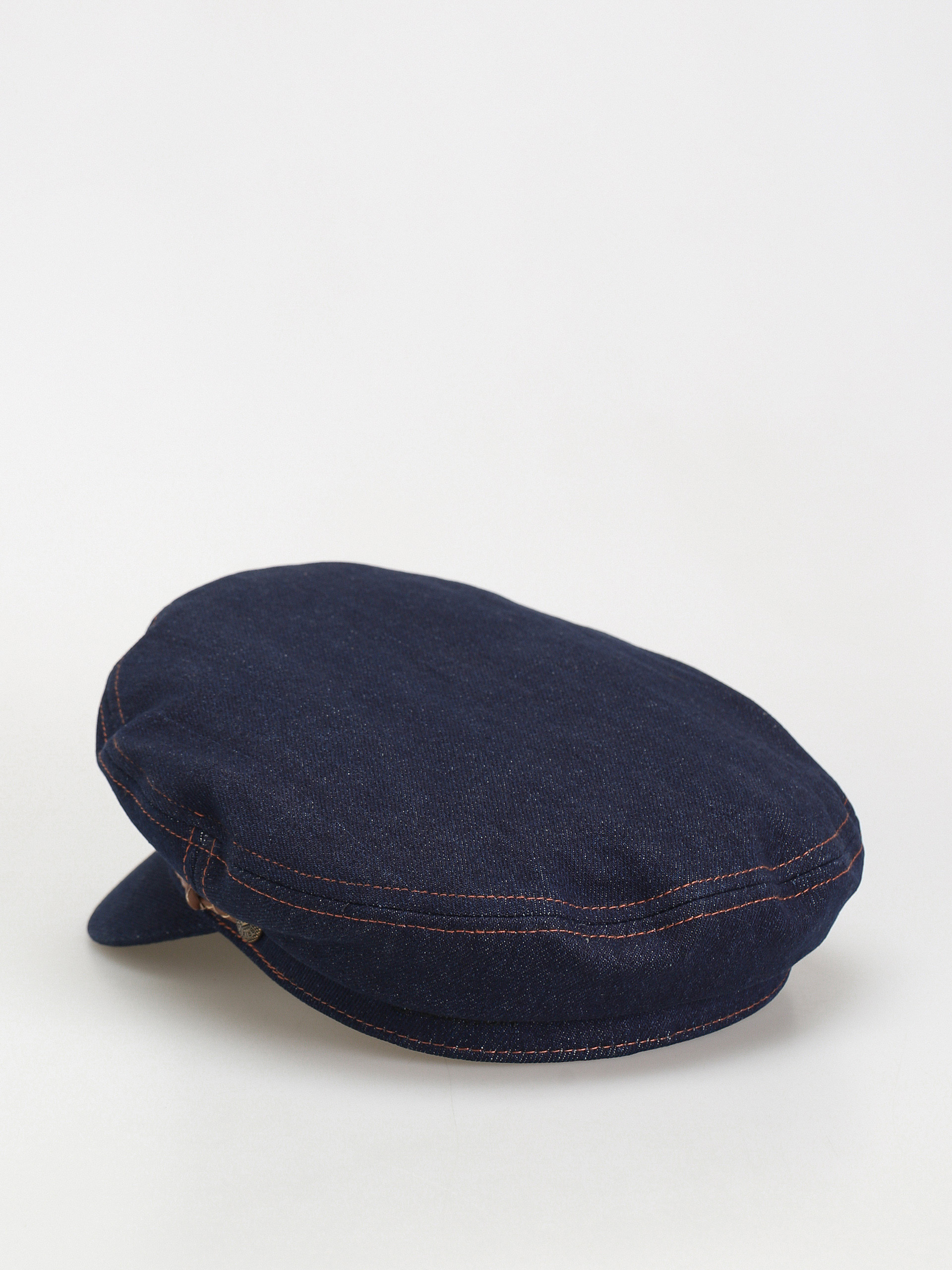 Klobouk s kšiltem Brixton Fiddler Cap (washed denim)
