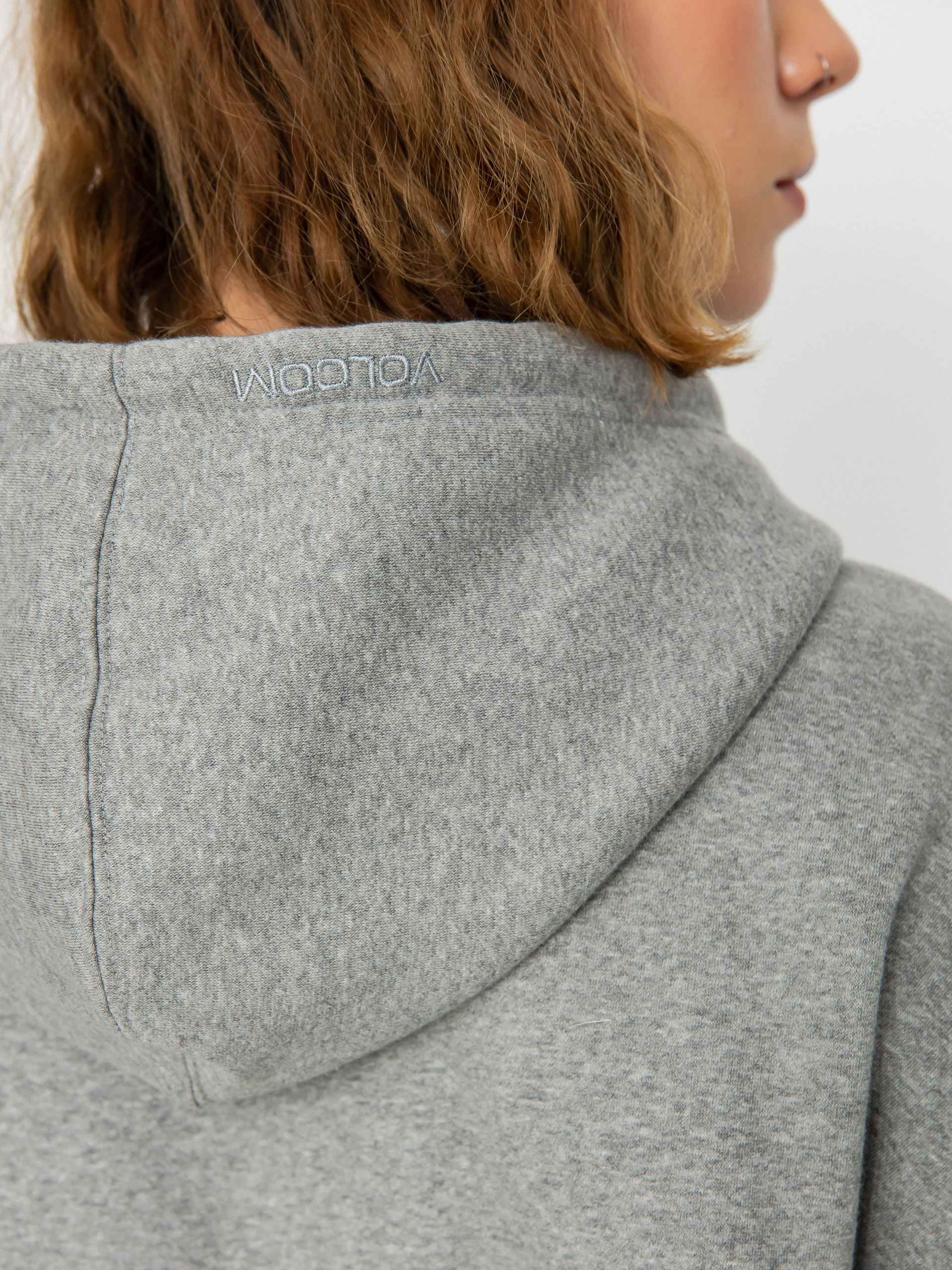 Mikina s kapucí Volcom Stone Heart II HD Wmn (heather grey)