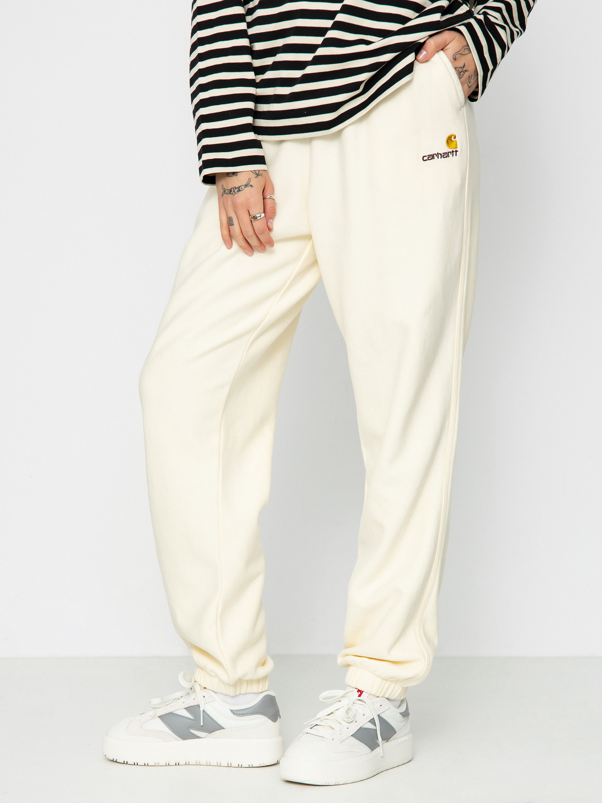 Kalhoty Carhartt WIP American Script Wmn (natural)