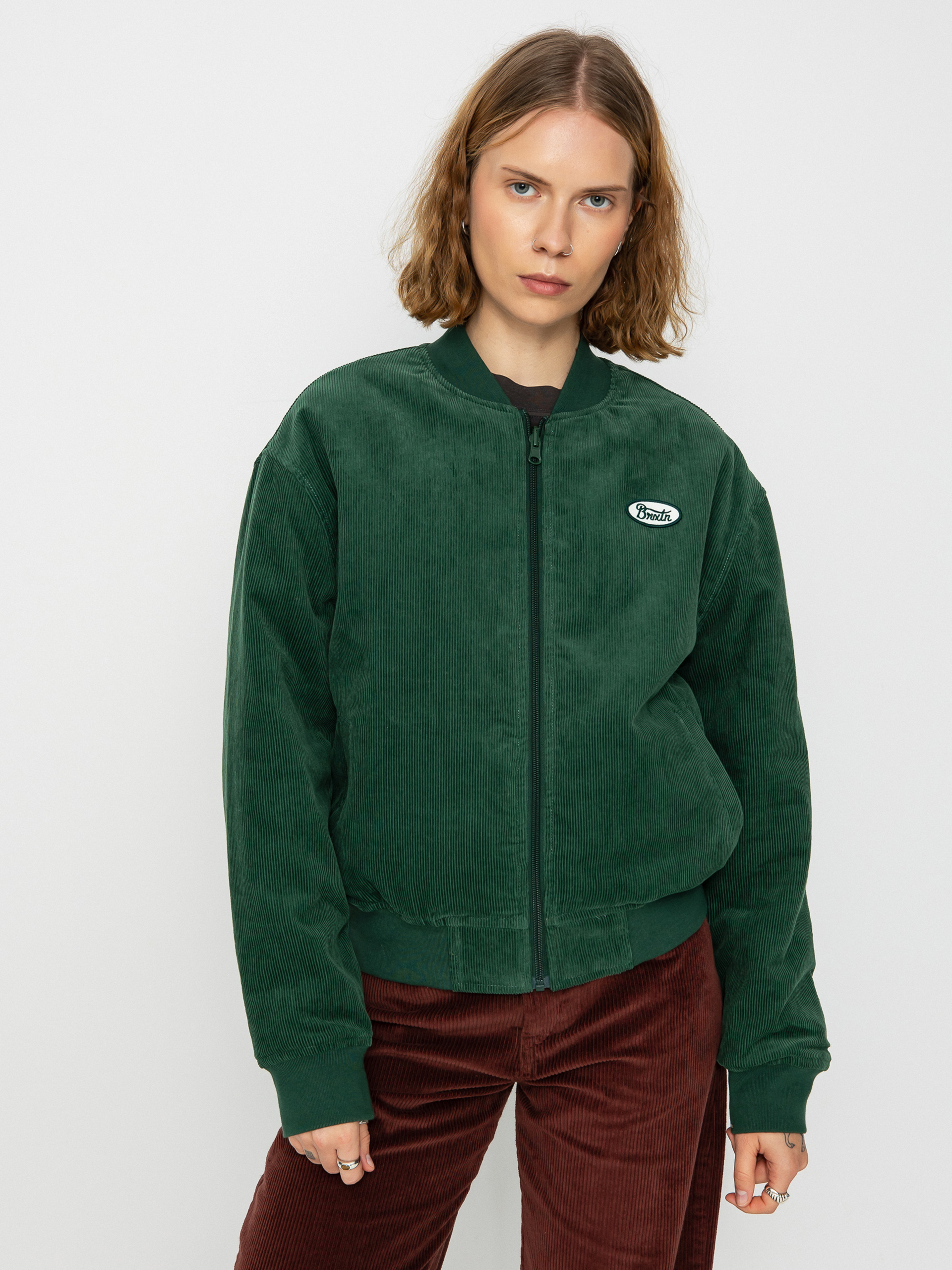 Bunda Brixton Utopia Reversible Bomber Wmn (pine needle)