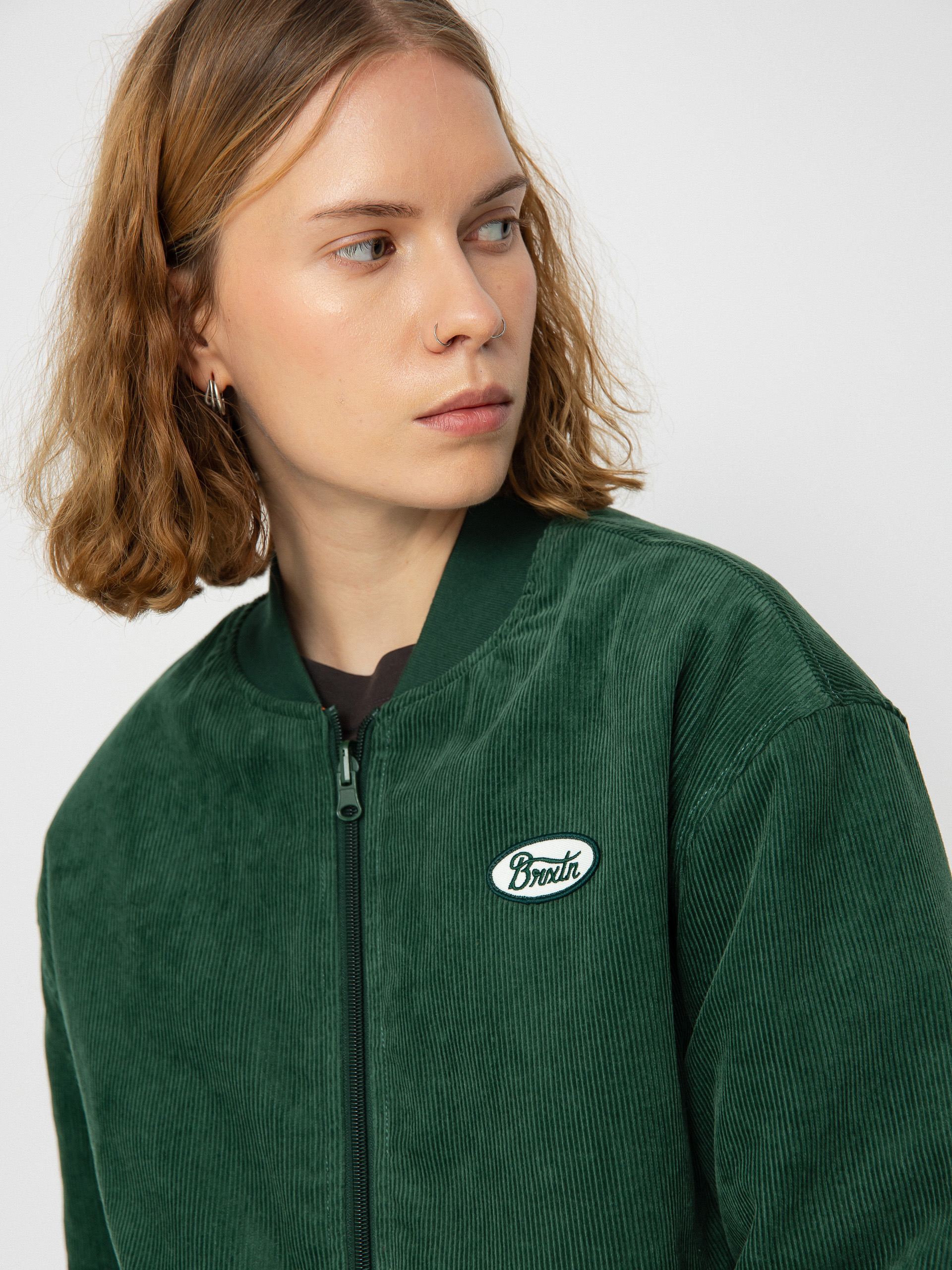 Bunda Brixton Utopia Reversible Bomber Wmn (pine needle)