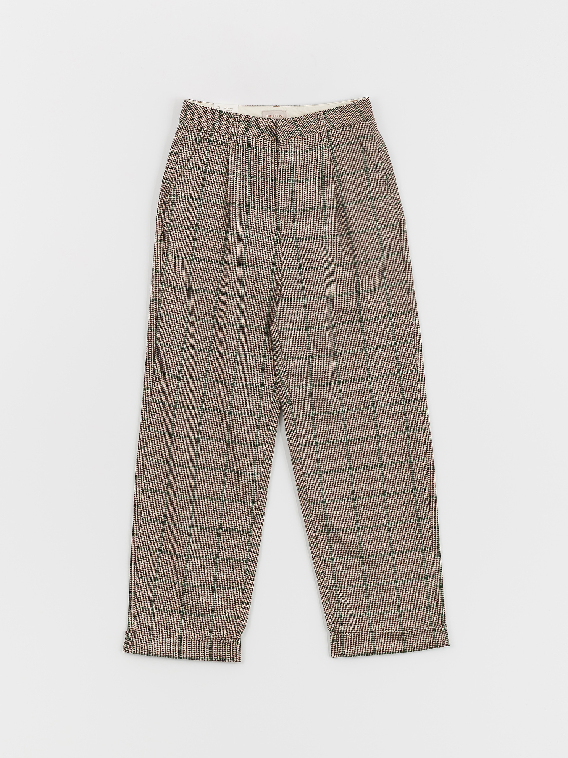 Kalhoty Brixton Victory Trouser Wmn (sesame/seal brown)
