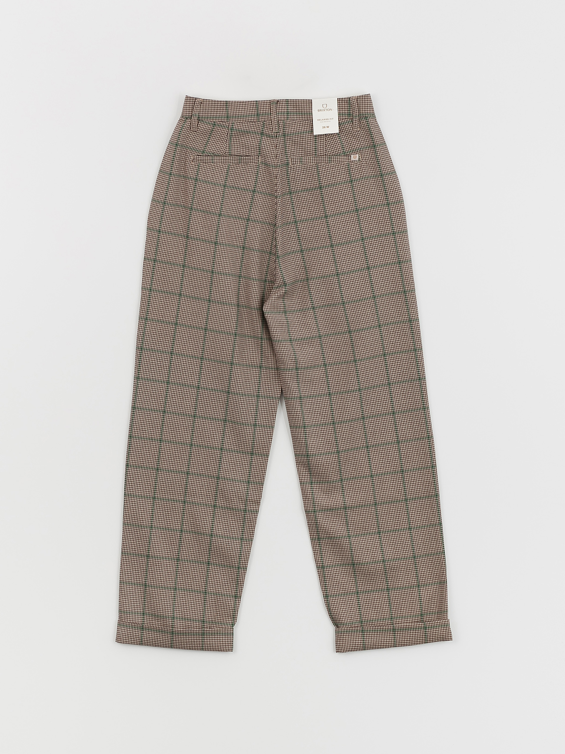 Kalhoty Brixton Victory Trouser Wmn (sesame/seal brown)