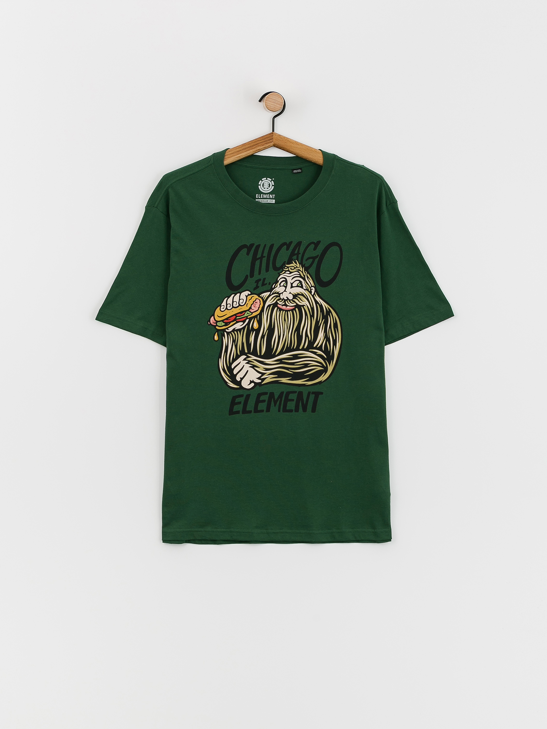 Tričko Element Hairy Dog (dark green)