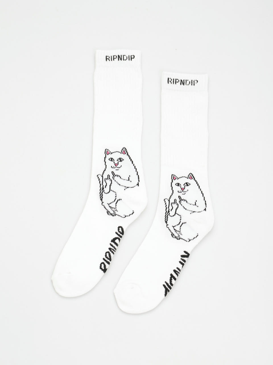 Ponožky RipNDip Lord Nermal (white)