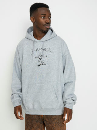 Mikina s kapucí Thrasher Gonz HD (grey/black)