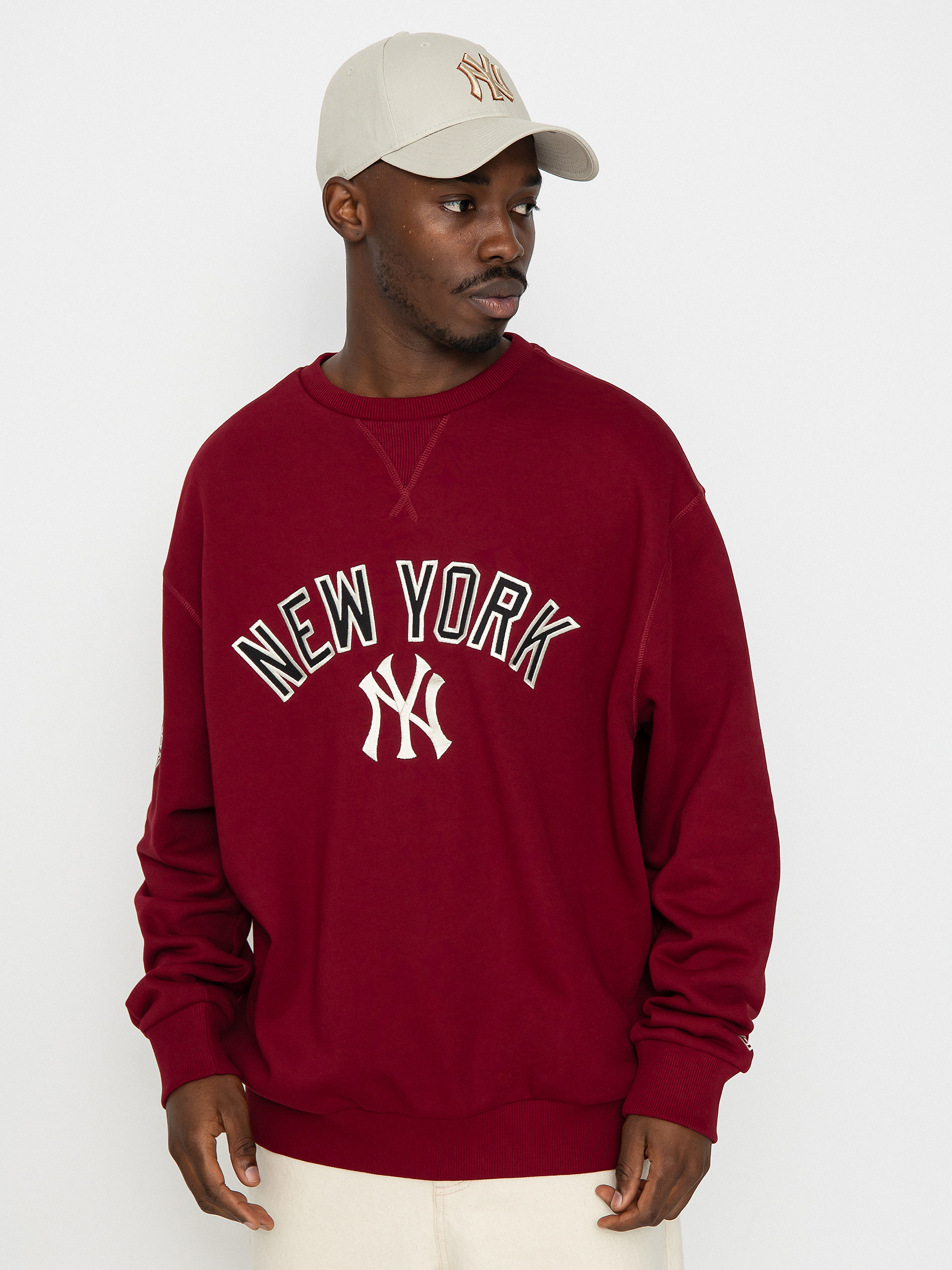 Mikina New Era MLB New York Yankees (cranberry)