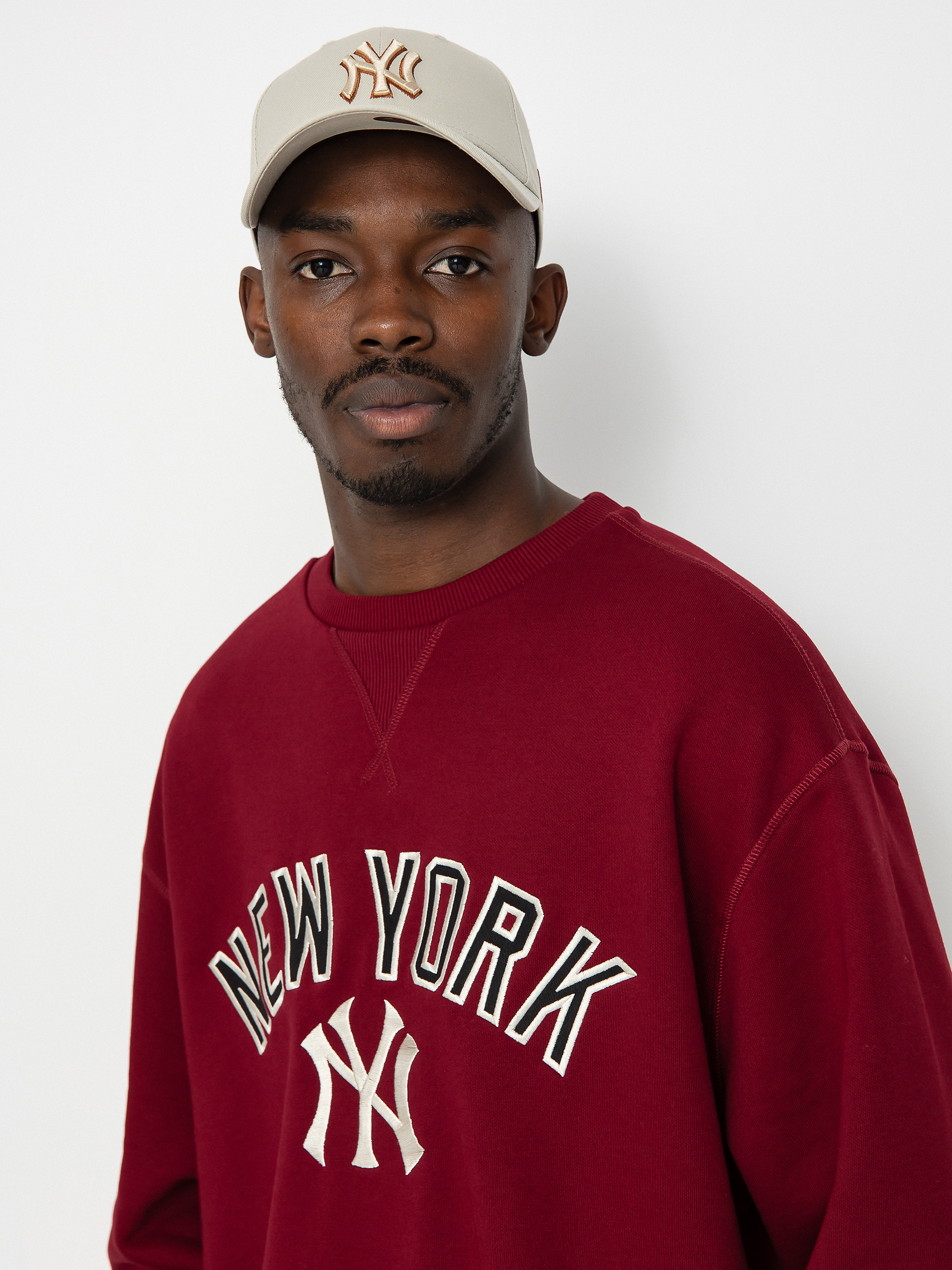 Mikina New Era MLB New York Yankees (cranberry)