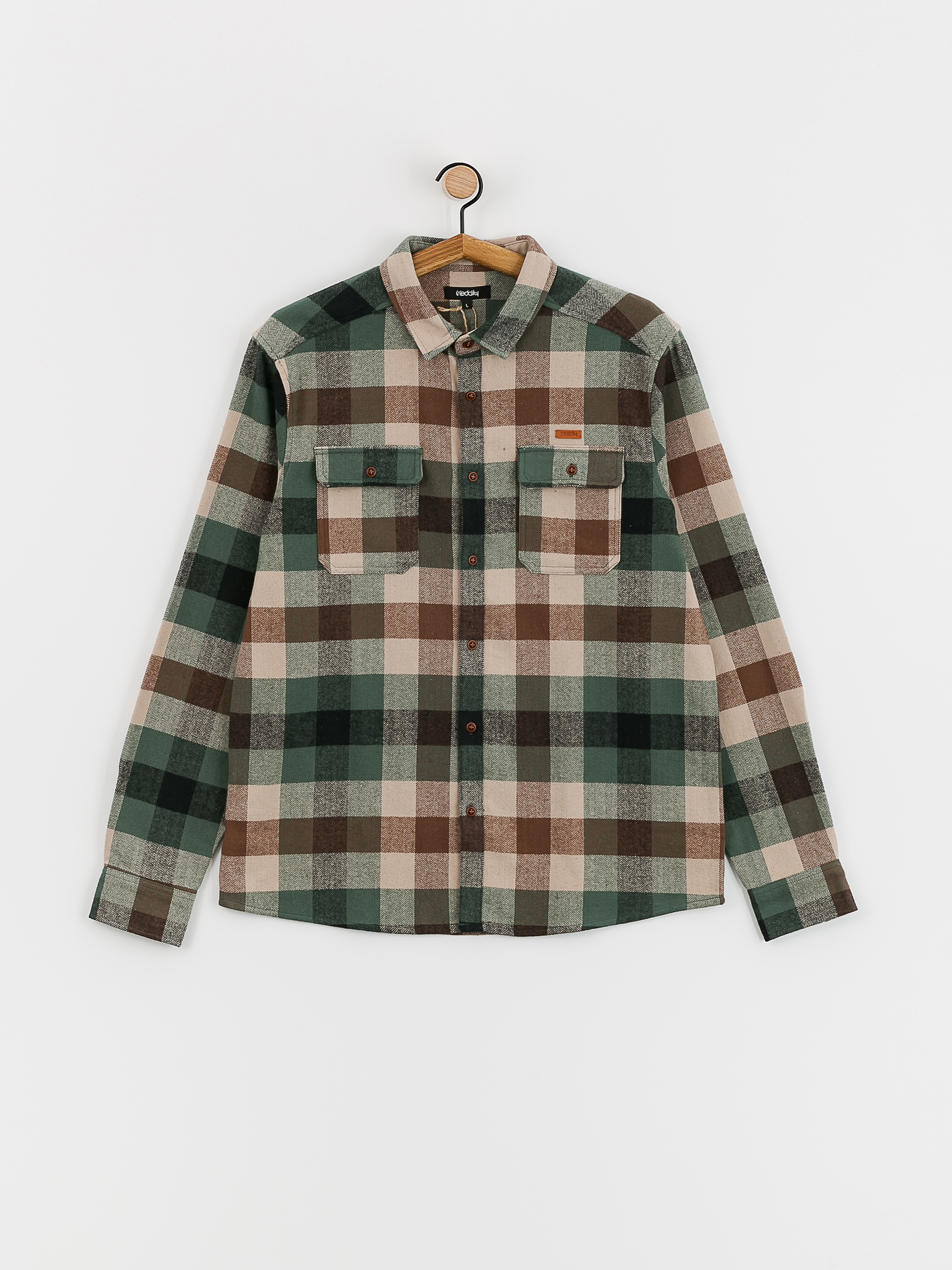 Košile Iriedaily Lumber Fella (jungle green)