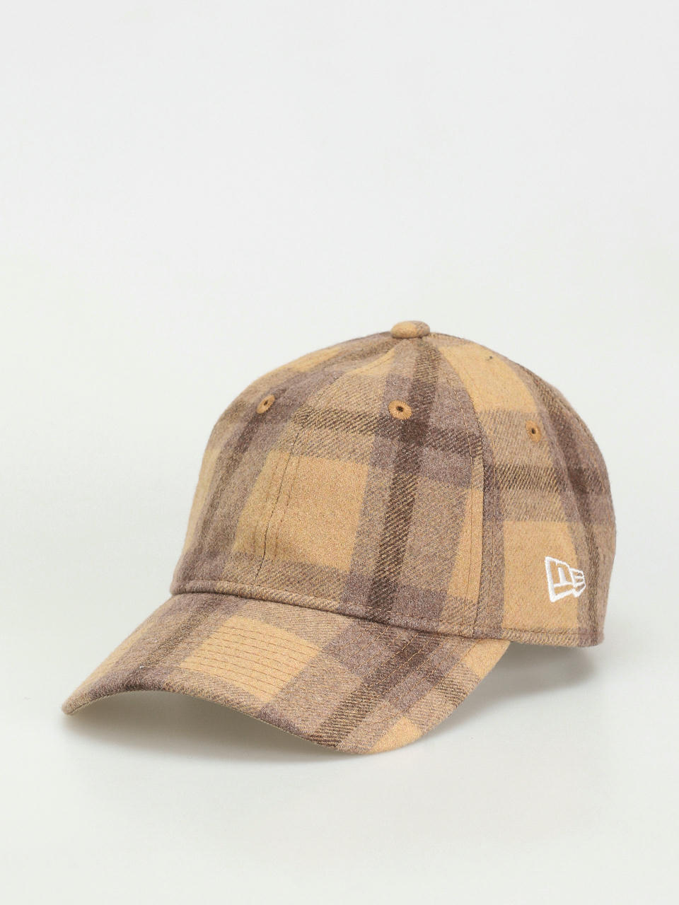 Kšiltovka  New Era Check 9Twenty (brown stone)