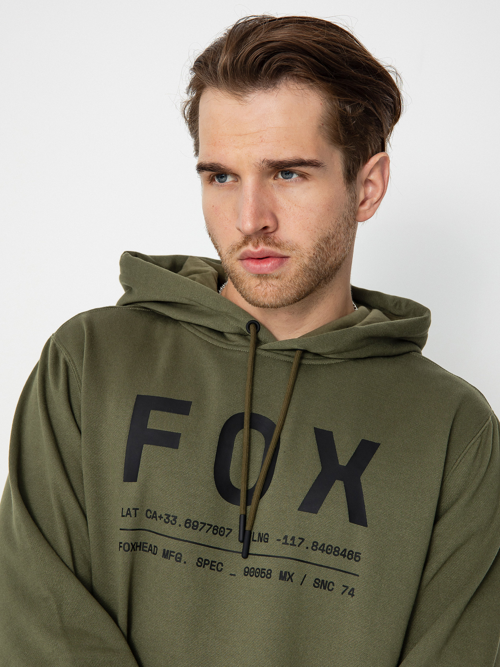 Mikina s kapucí Fox Nontop HD (olive/green)