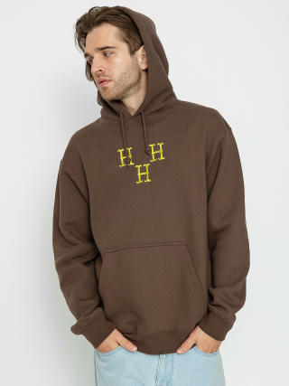Mikina s kapucí HUF Hat Trick HD (coffee)