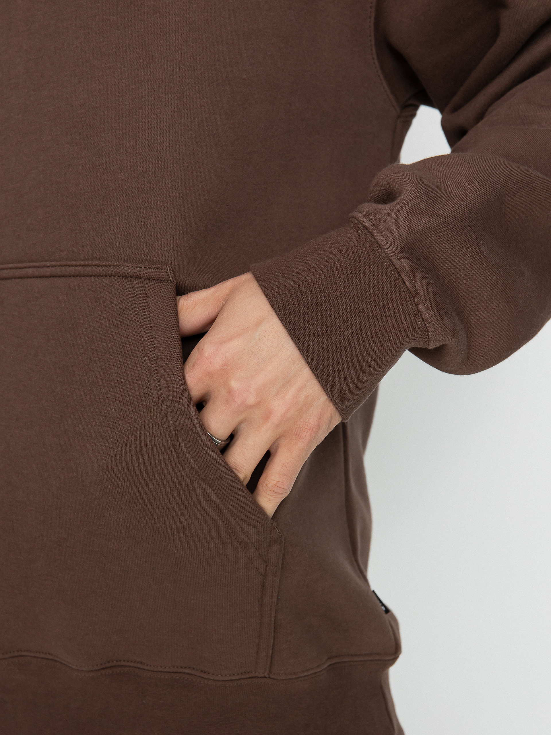 Mikina s kapucí HUF Hat Trick HD (coffee)