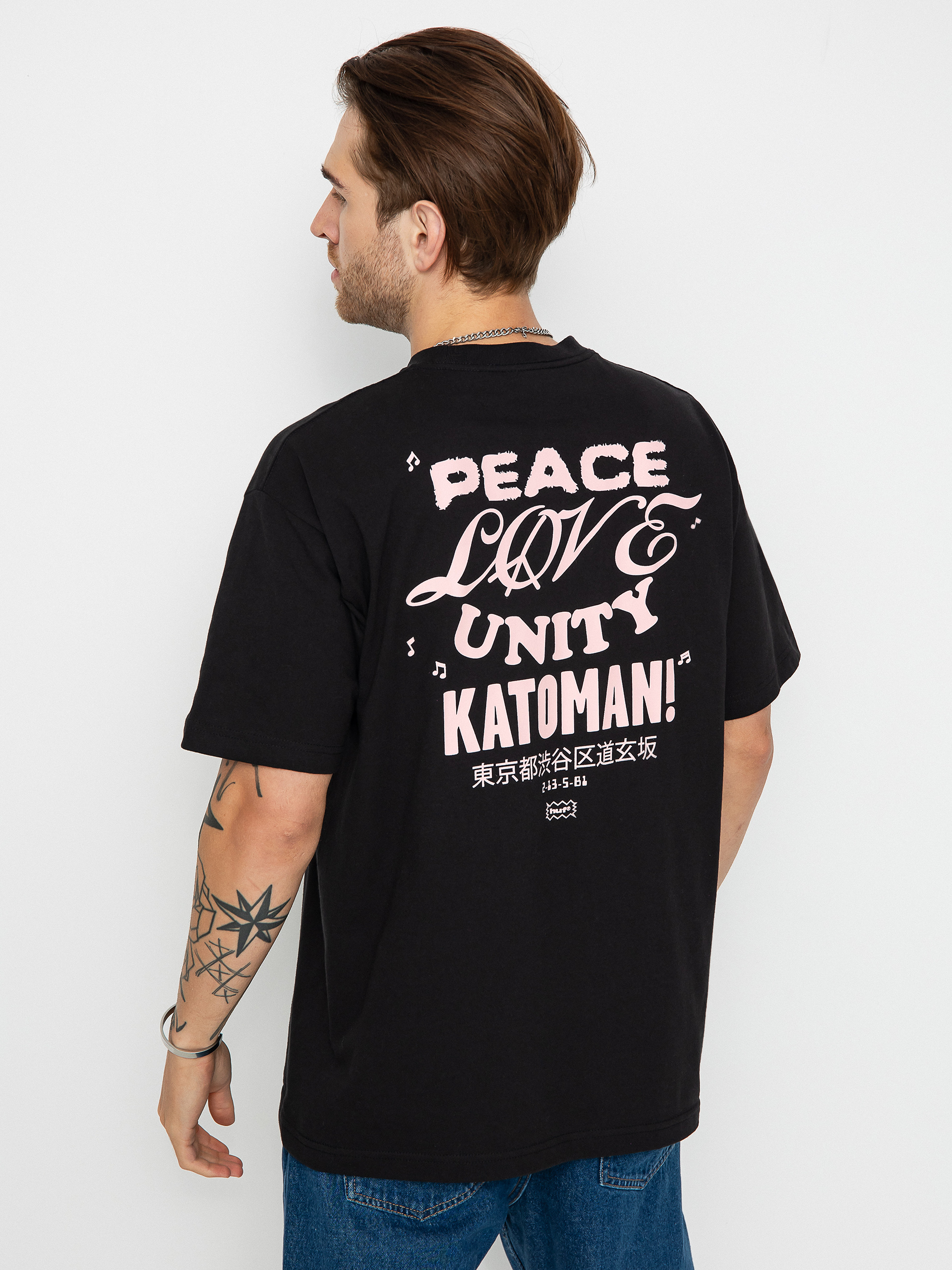 Tričko HUF Beat Cafe (black)