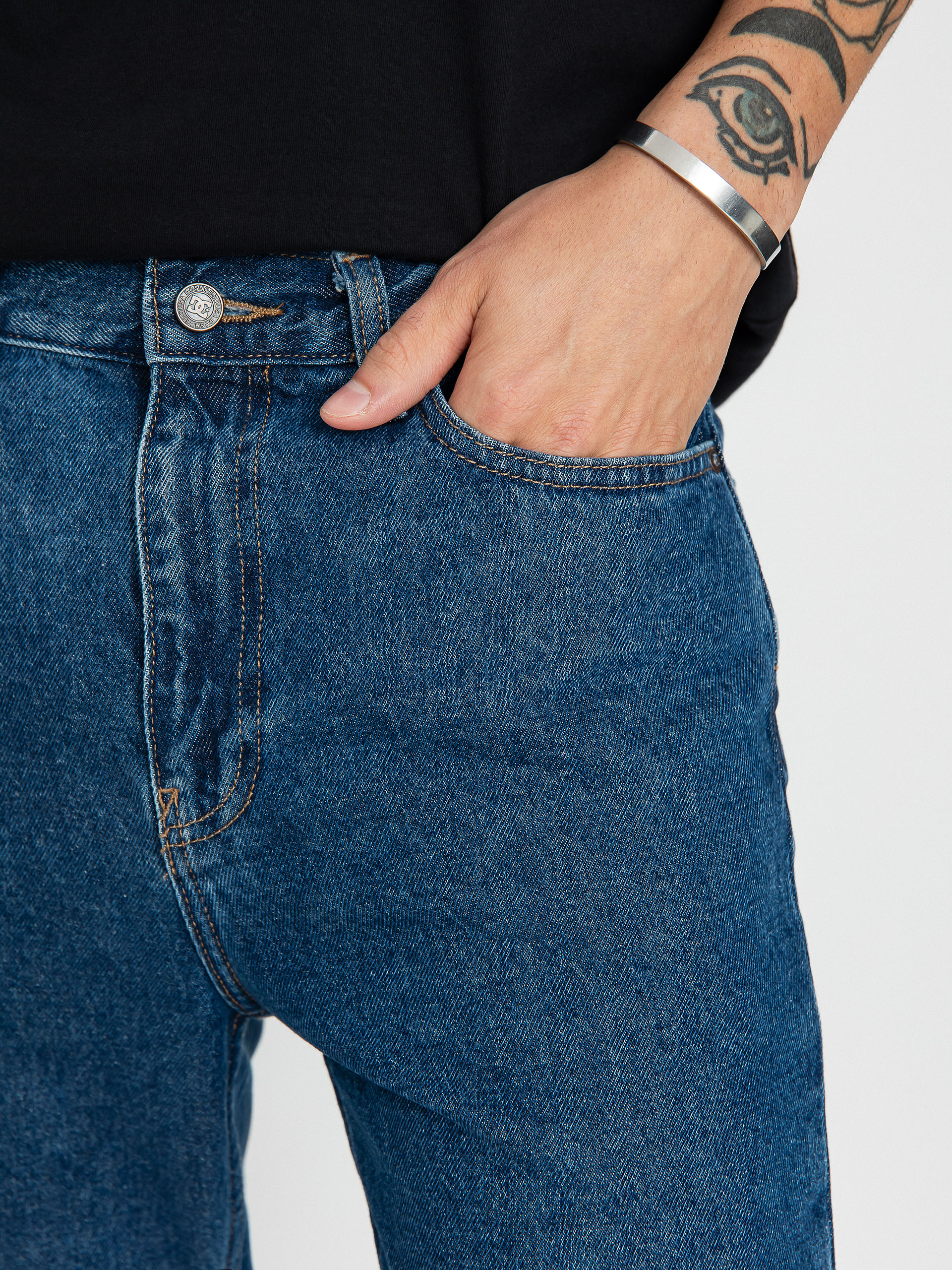 Kalhoty DC Worker Straight (indigo dark)