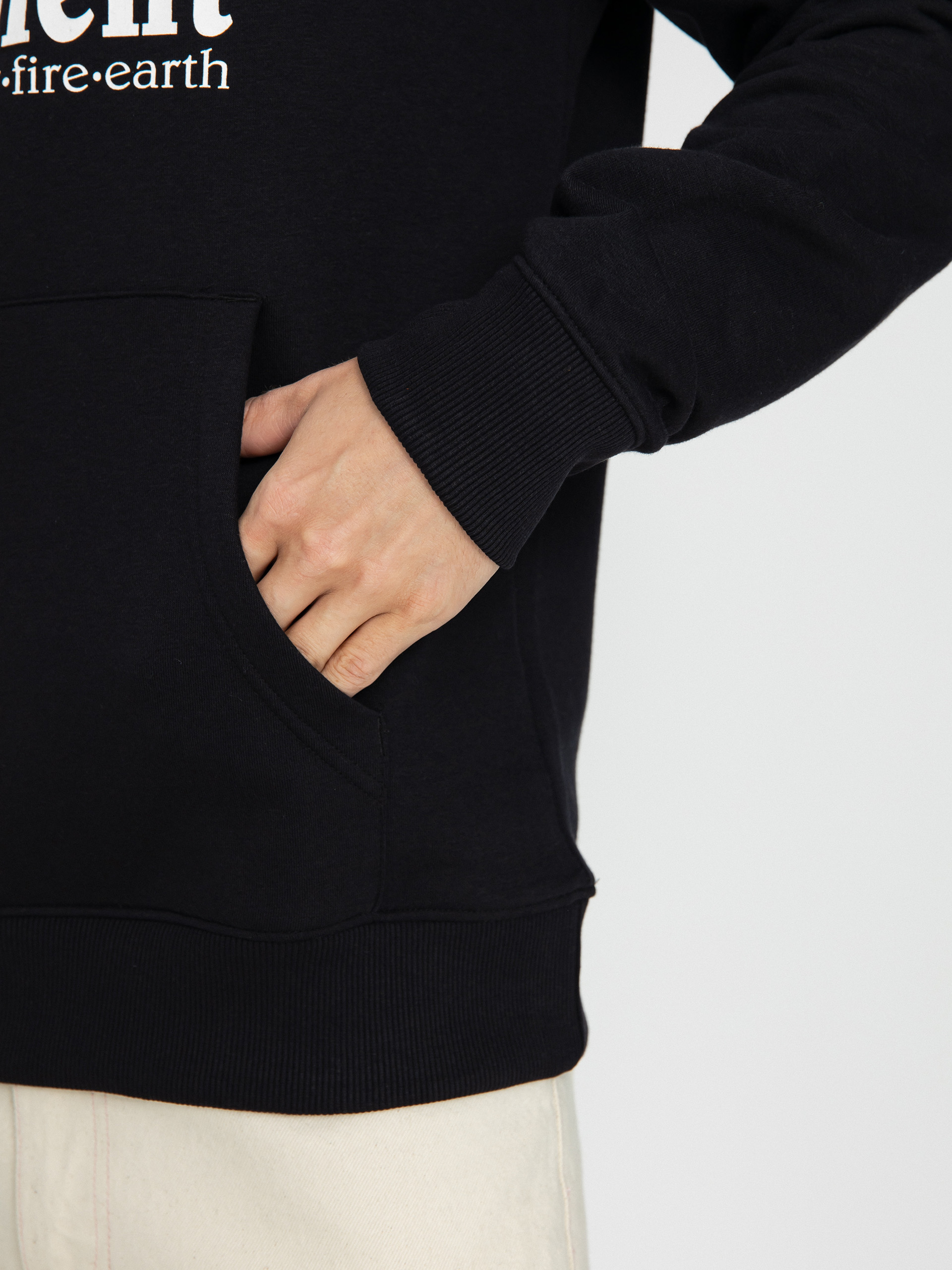 Mikina s kapucí Element Vertical (flint black)