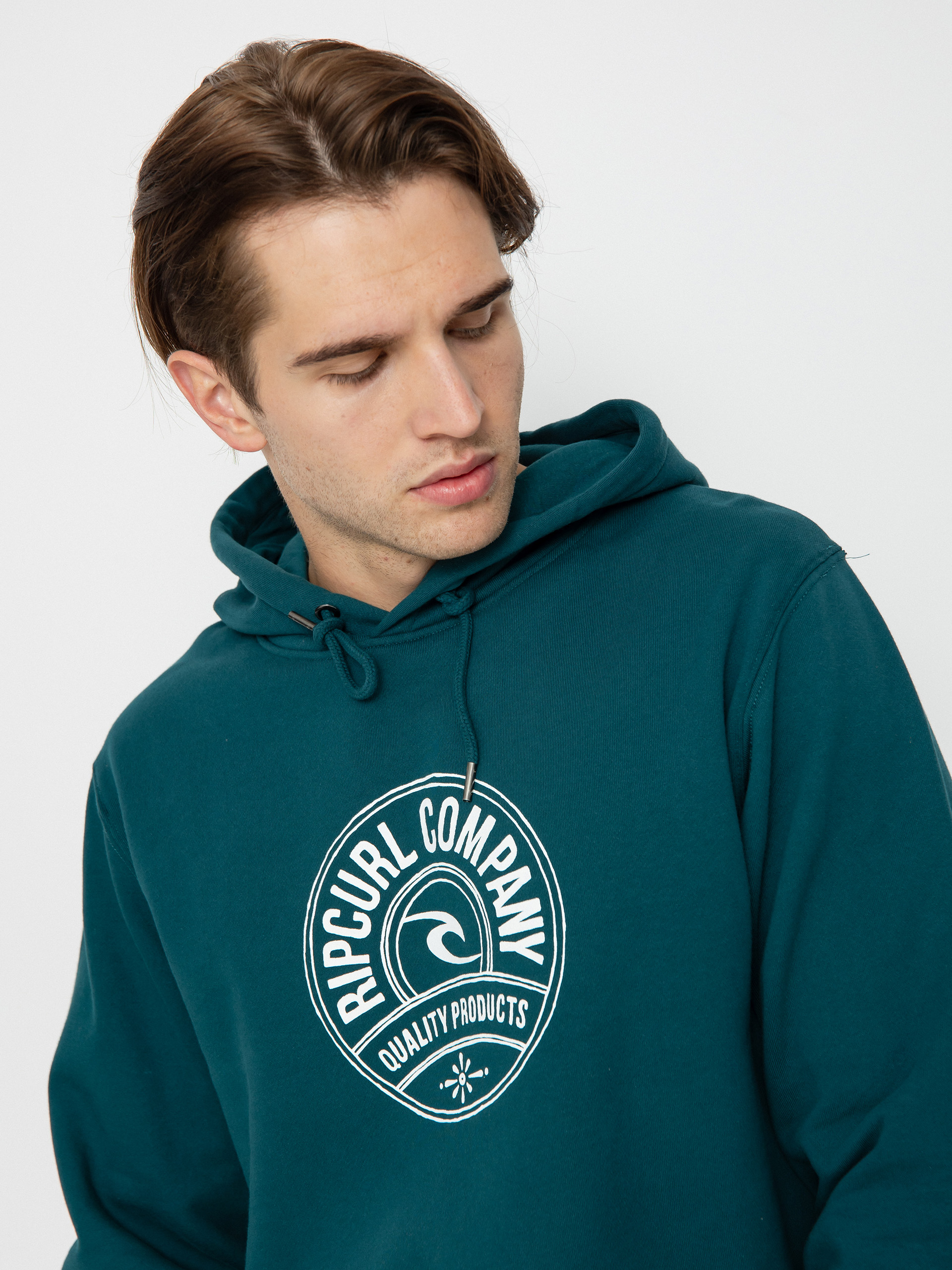 Mikina s kapucí Rip Curl Stapler HD (blue green)