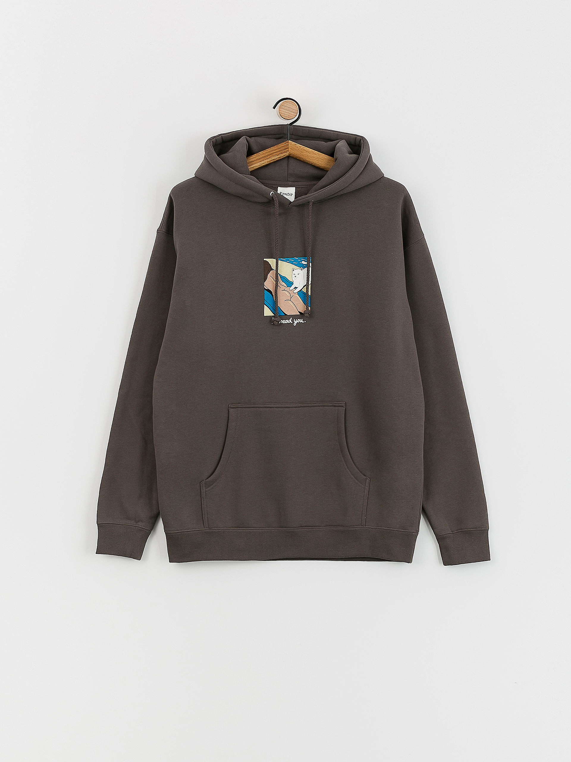 Mikina s kapucí RipNDip I Knead You HD (charcoal)