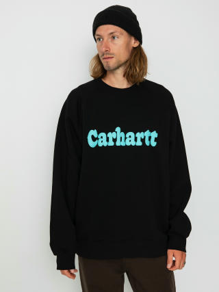 Mikina Carhartt WIP Bubbles (black/turquoise)