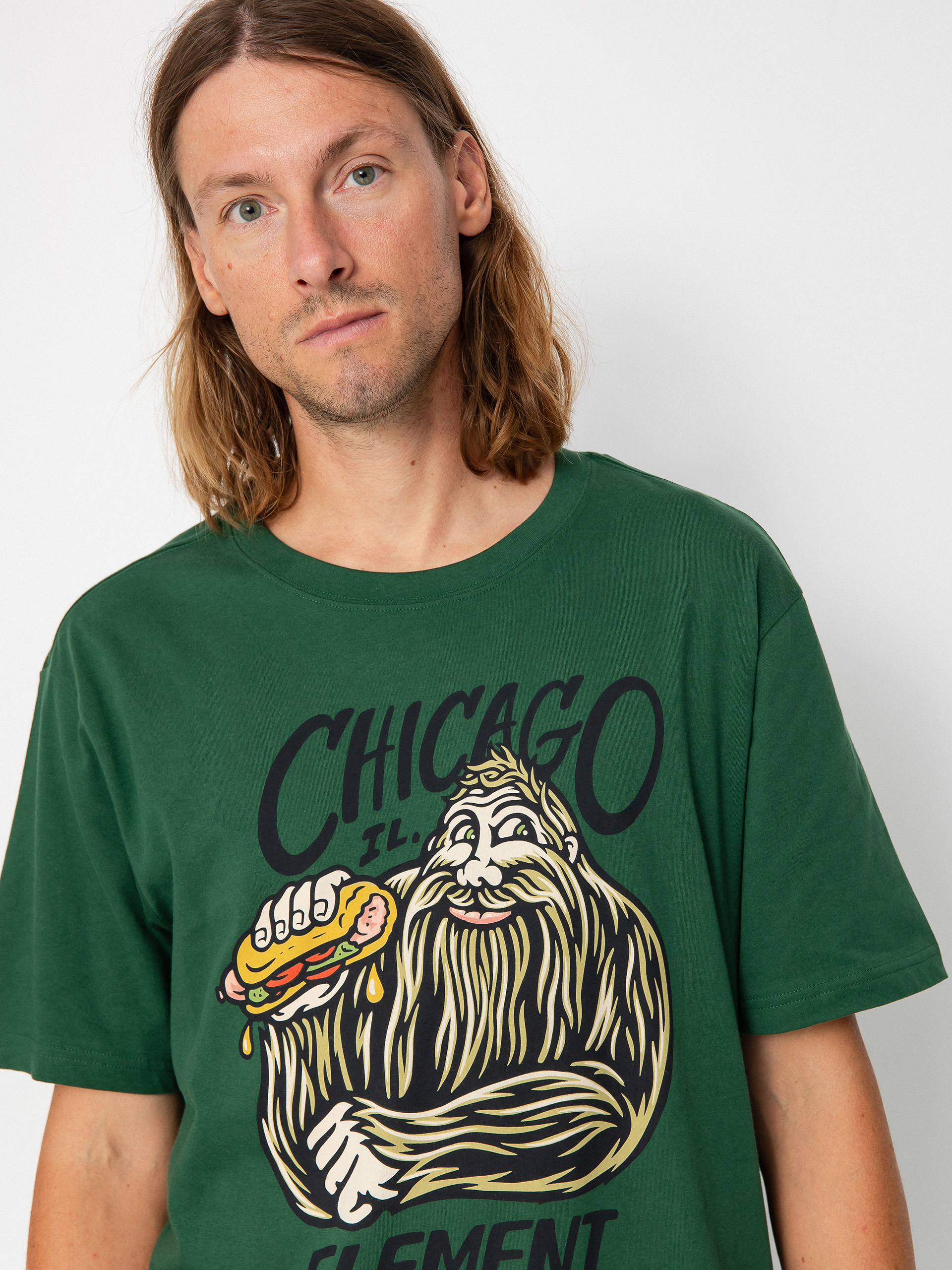 Tričko Element Hairy Dog (dark green)