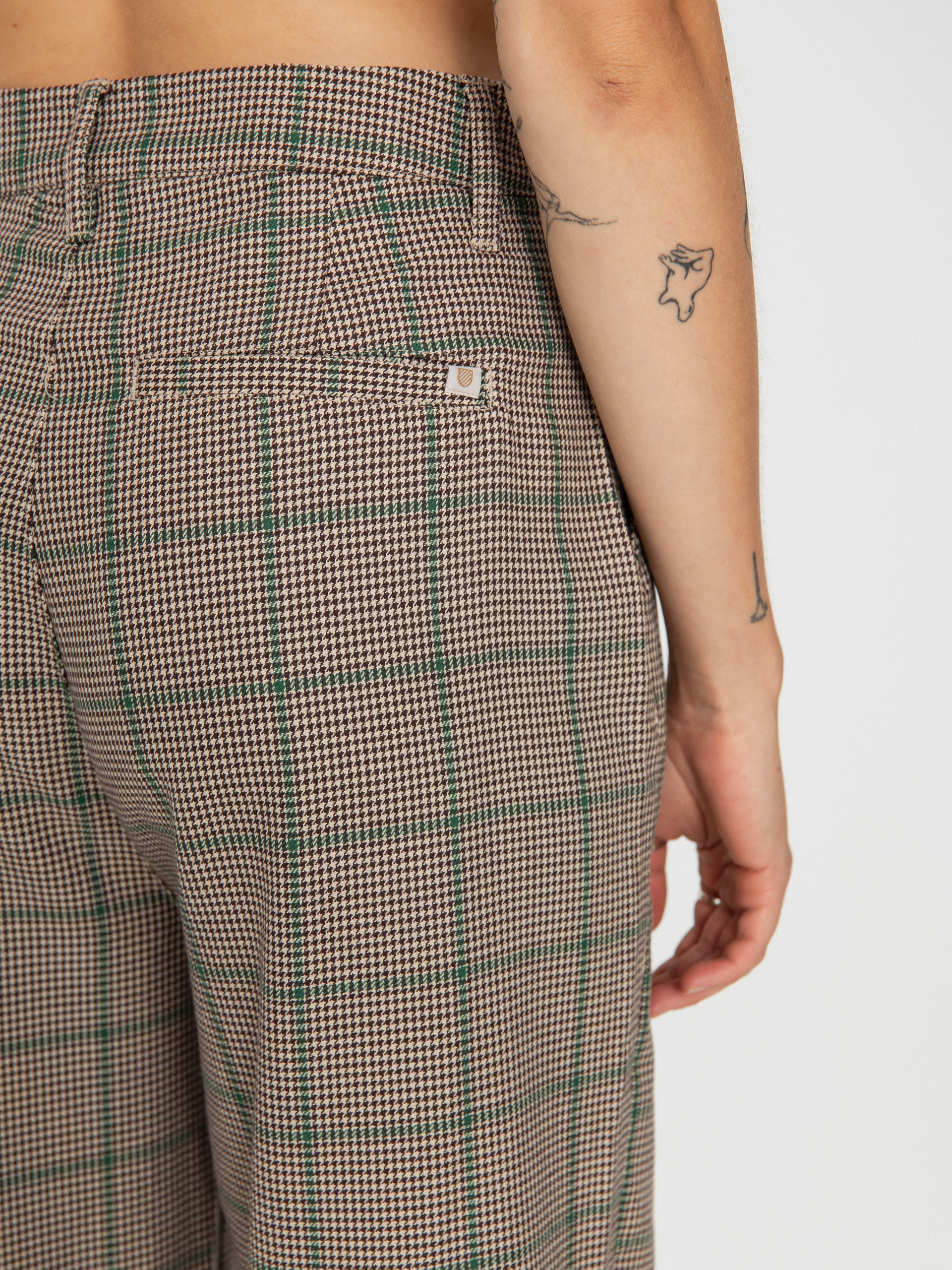 Kalhoty Brixton Victory Trouser Wmn (sesame/seal brown)