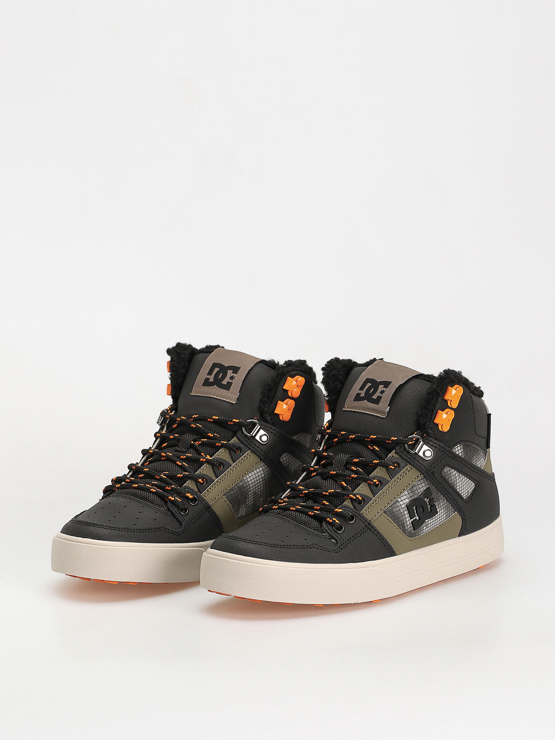 Zimní boty DC Pure Ht Wc Wnt (black/green print)