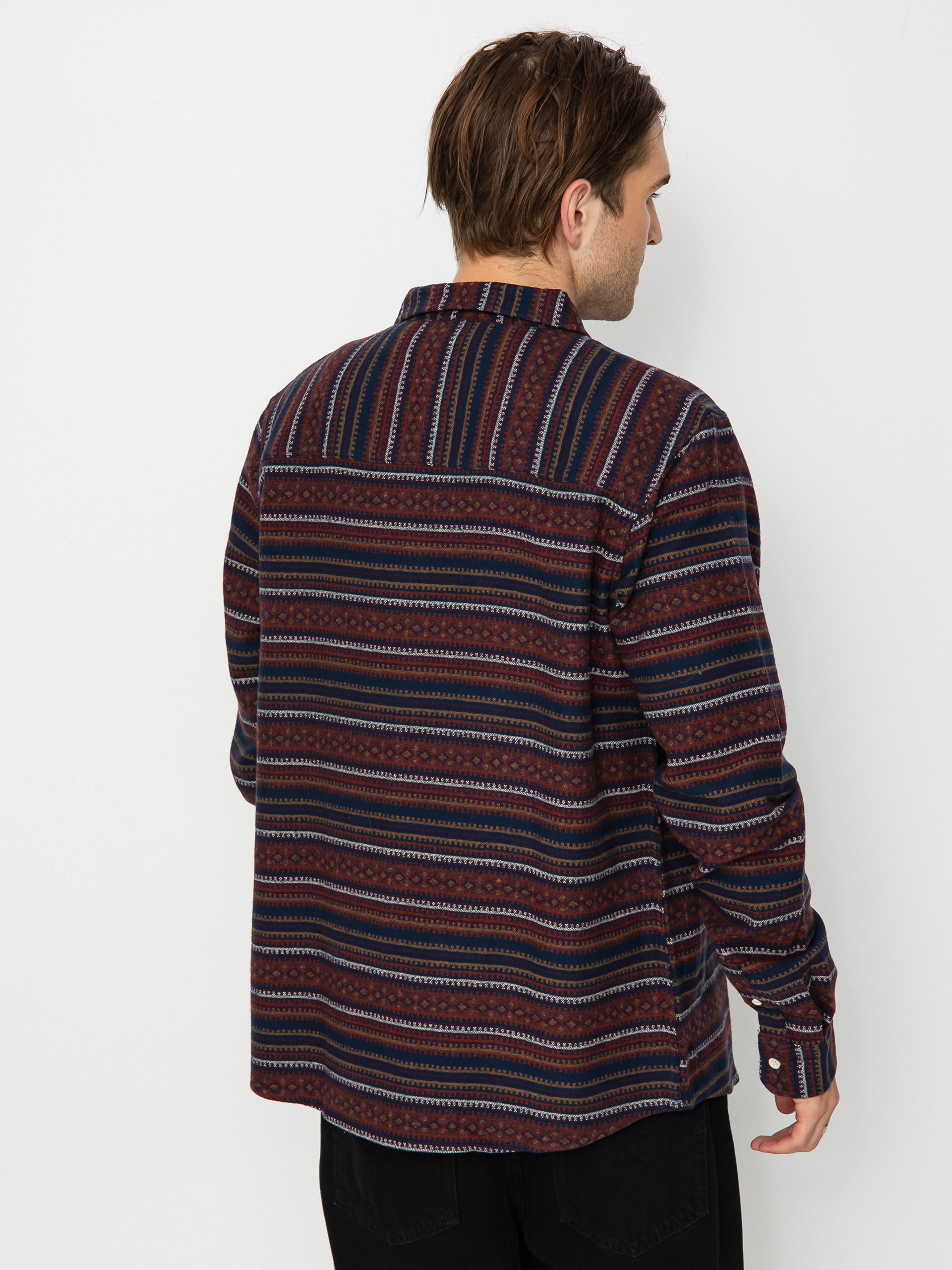 Košile Iriedaily Insito Stripe (navy wine)