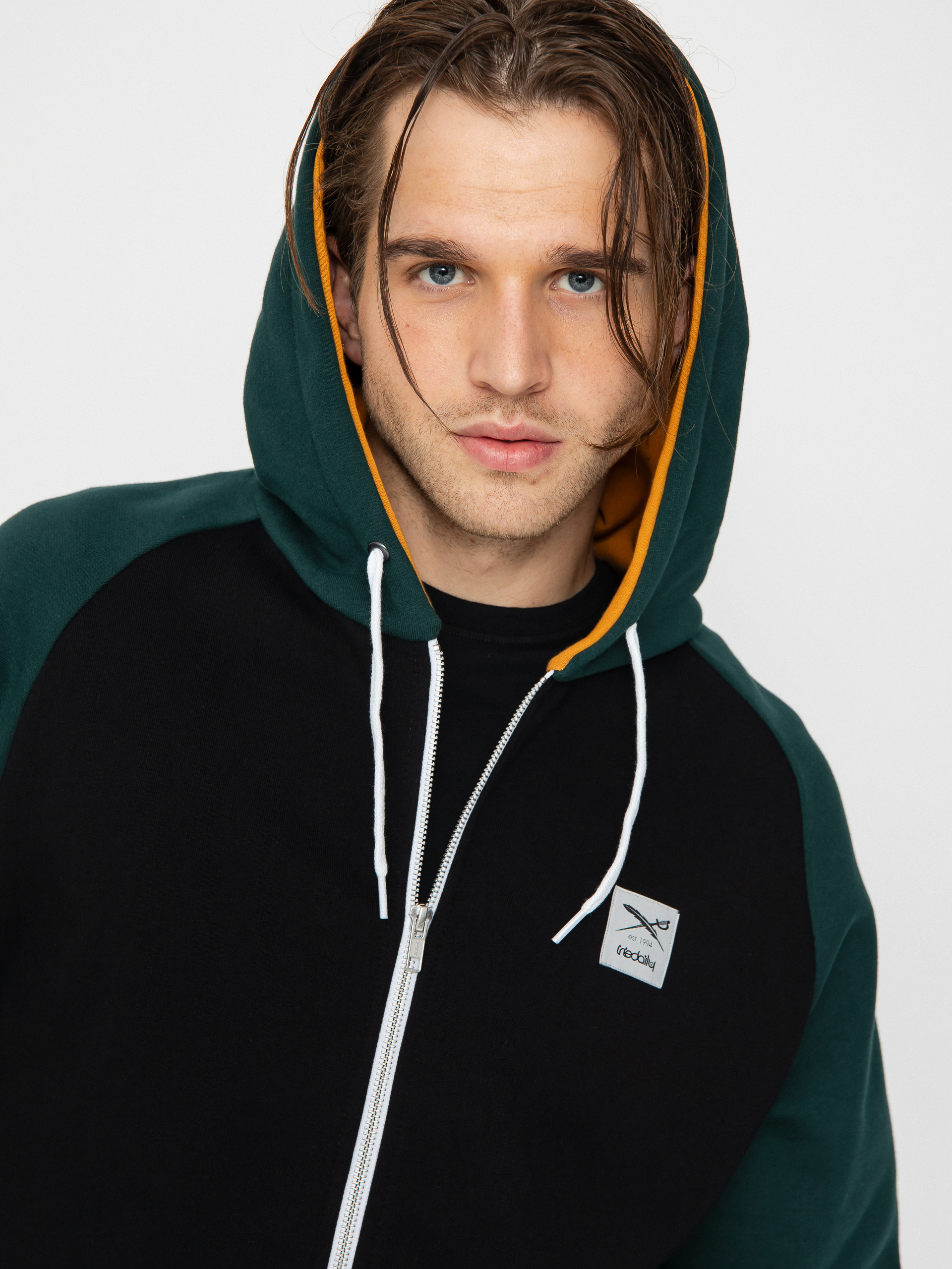 Mikina s kapucí Iriedaily De College 2 ZHD (night forest)