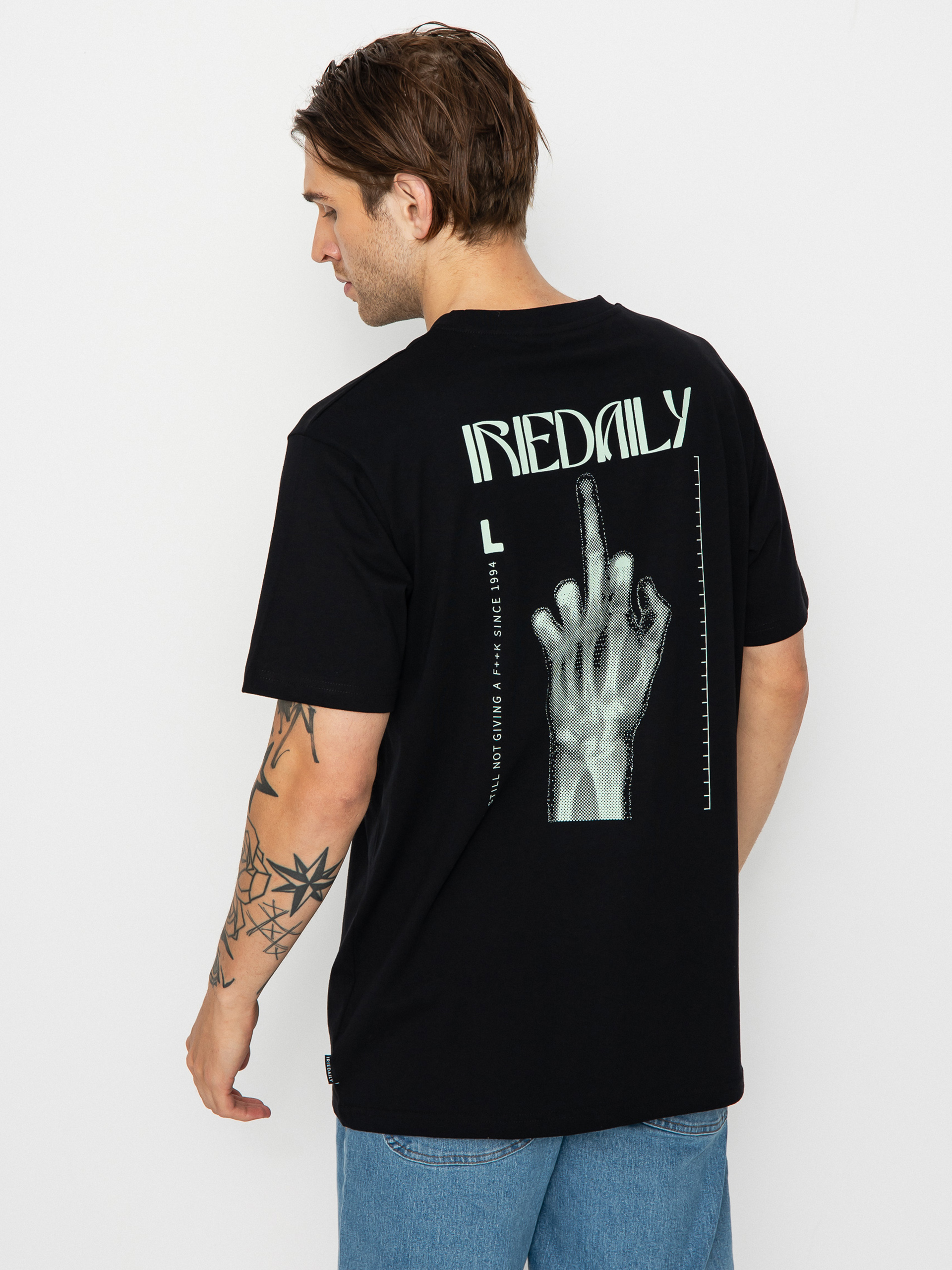 Tričko Iriedaily Rayfinger (black)