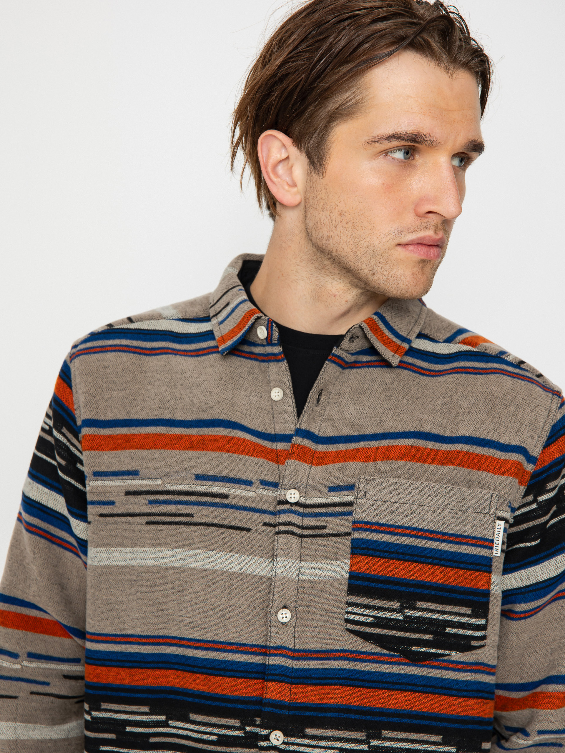 Košile Iriedaily Santania (clay)