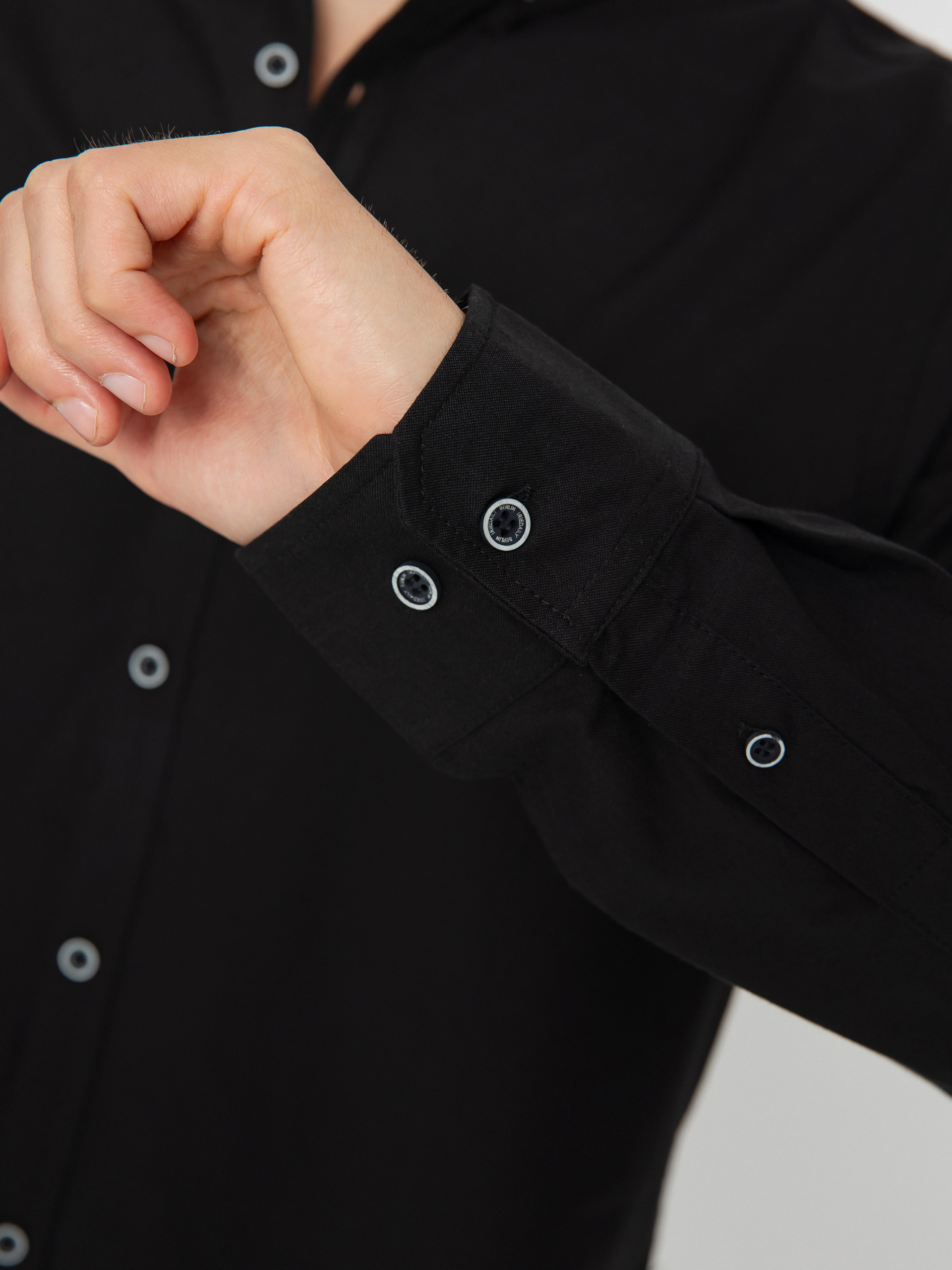 Košile Iriedaily Samuel (uni black)