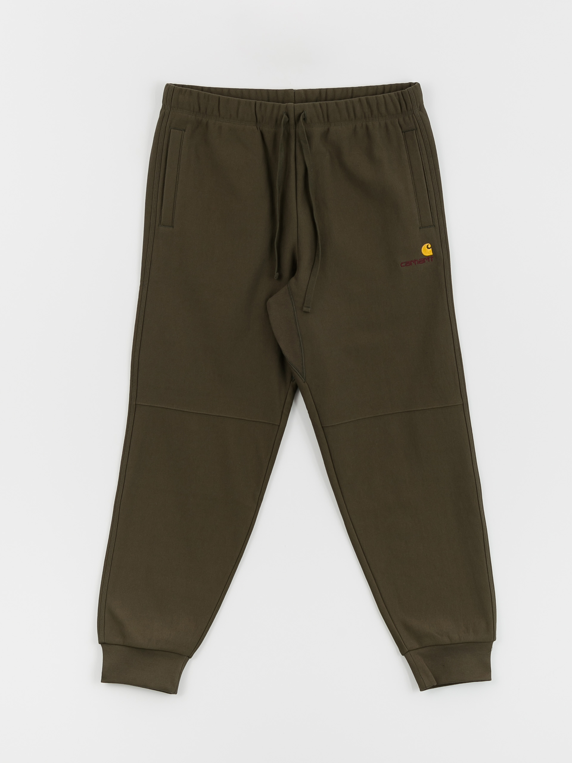 Kalhoty Carhartt WIP American Script Jogging (plant)