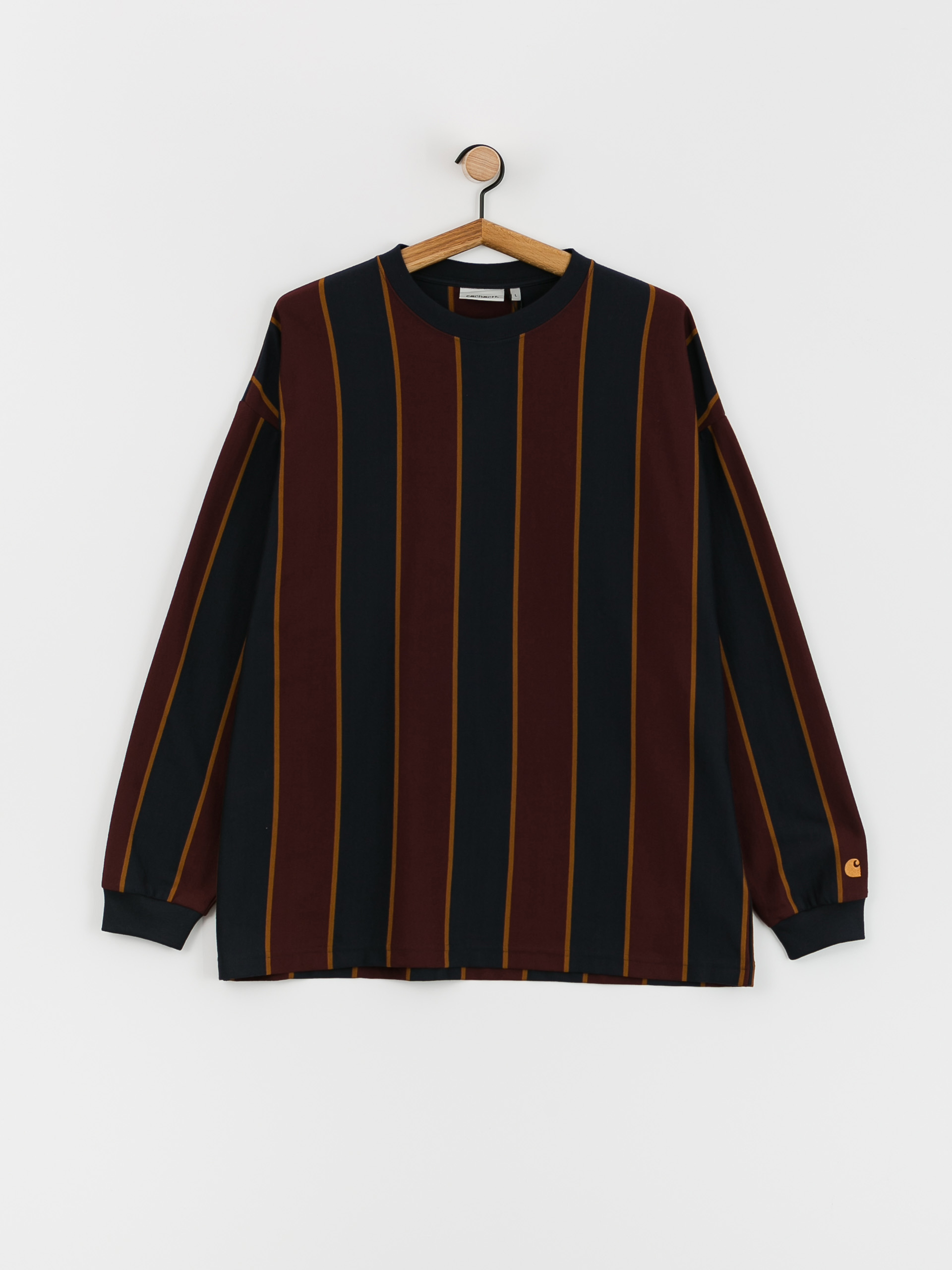 Triko Carhartt WIP Ruben (ruben stripe dark navy/amarone)