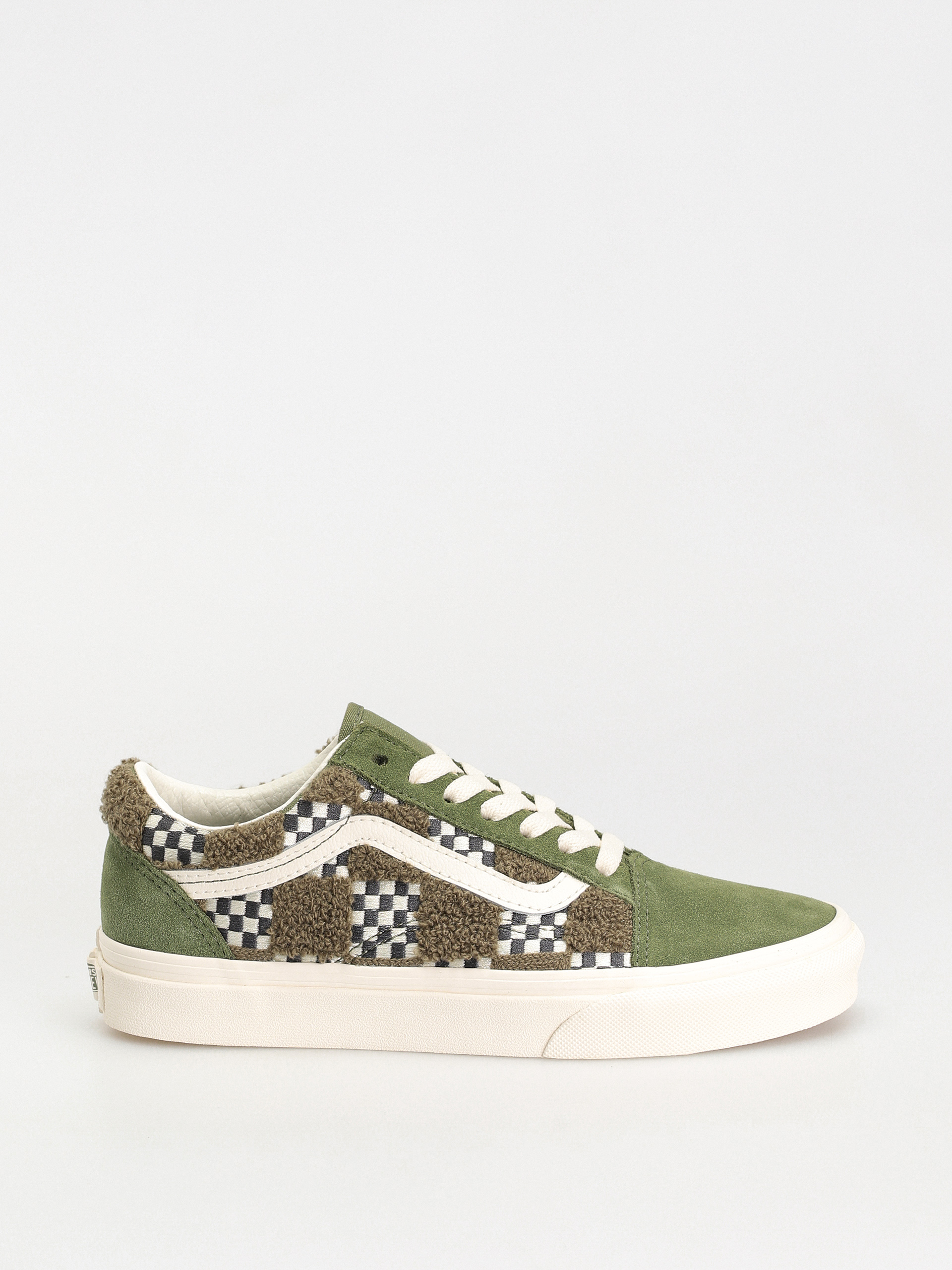 Boty Vans Old Skool (tufted check loden green)