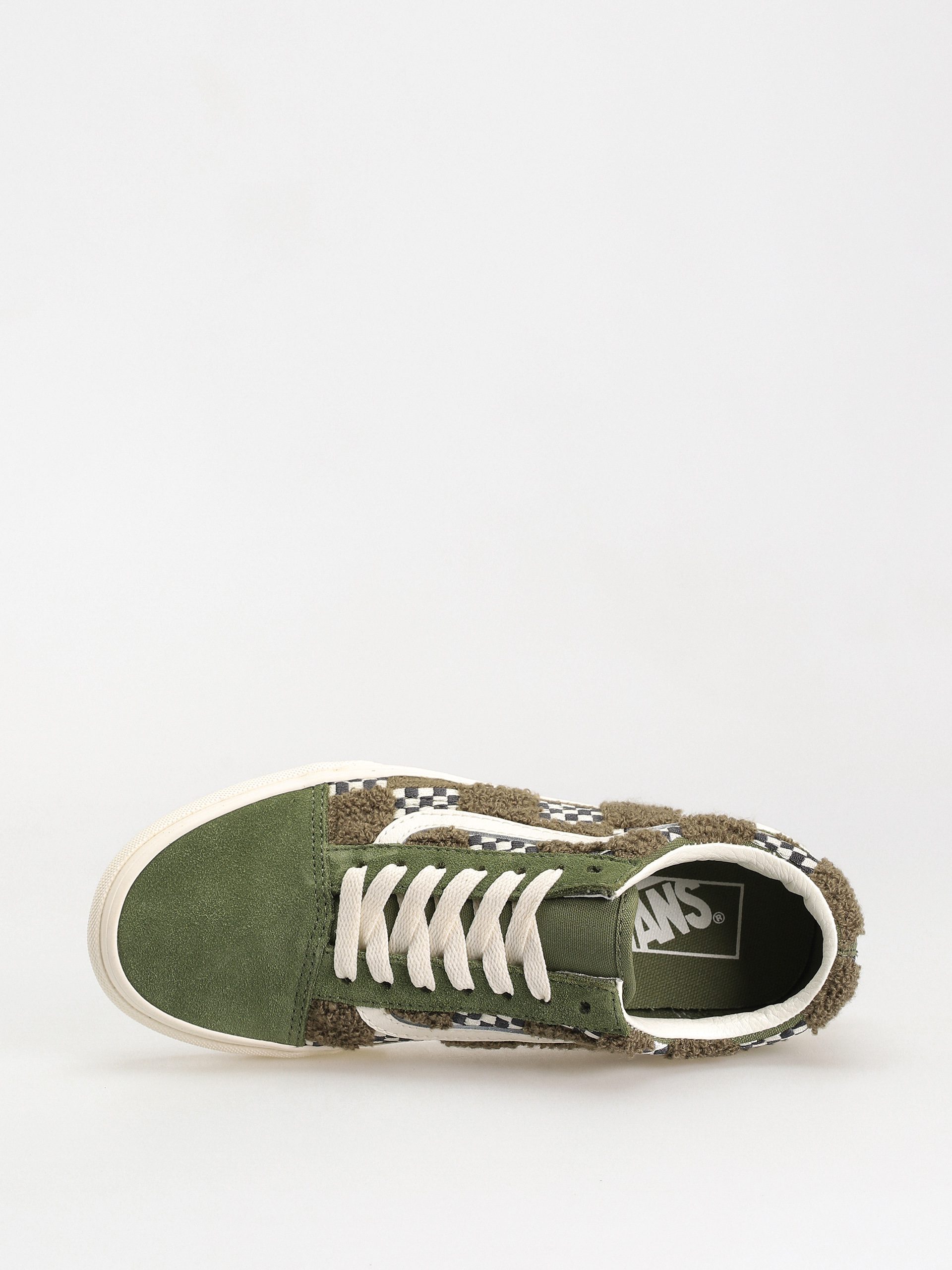 Boty Vans Old Skool (tufted check loden green)