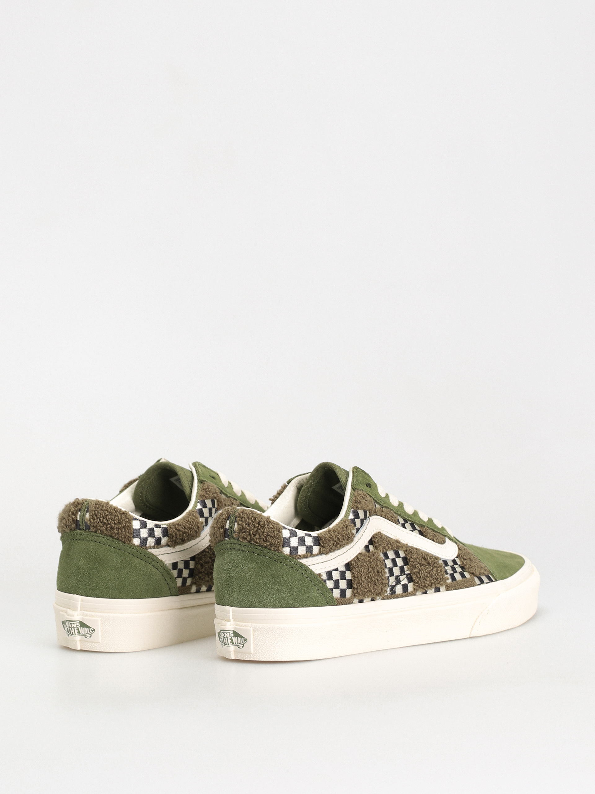 Boty Vans Old Skool (tufted check loden green)