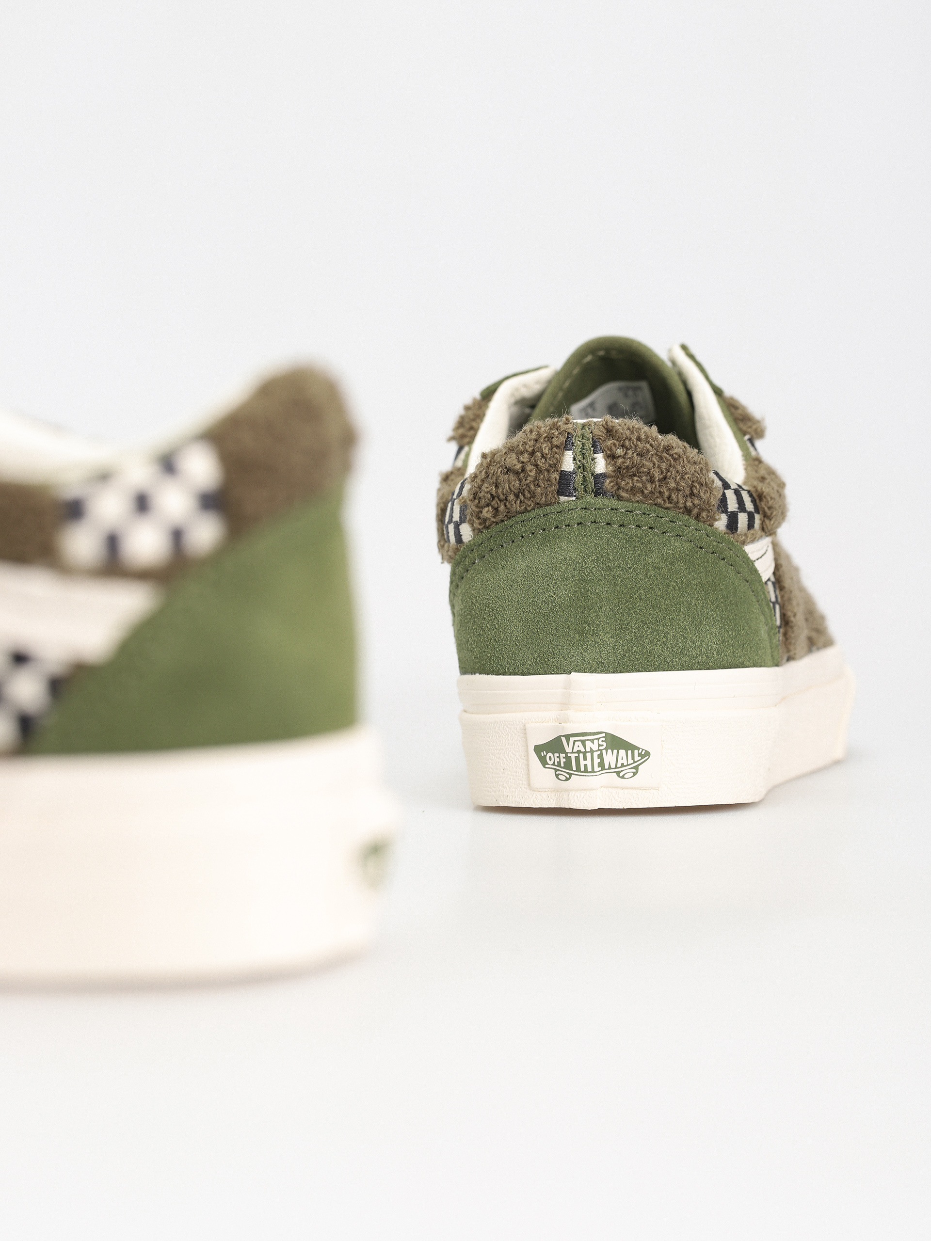 Boty Vans Old Skool (tufted check loden green)
